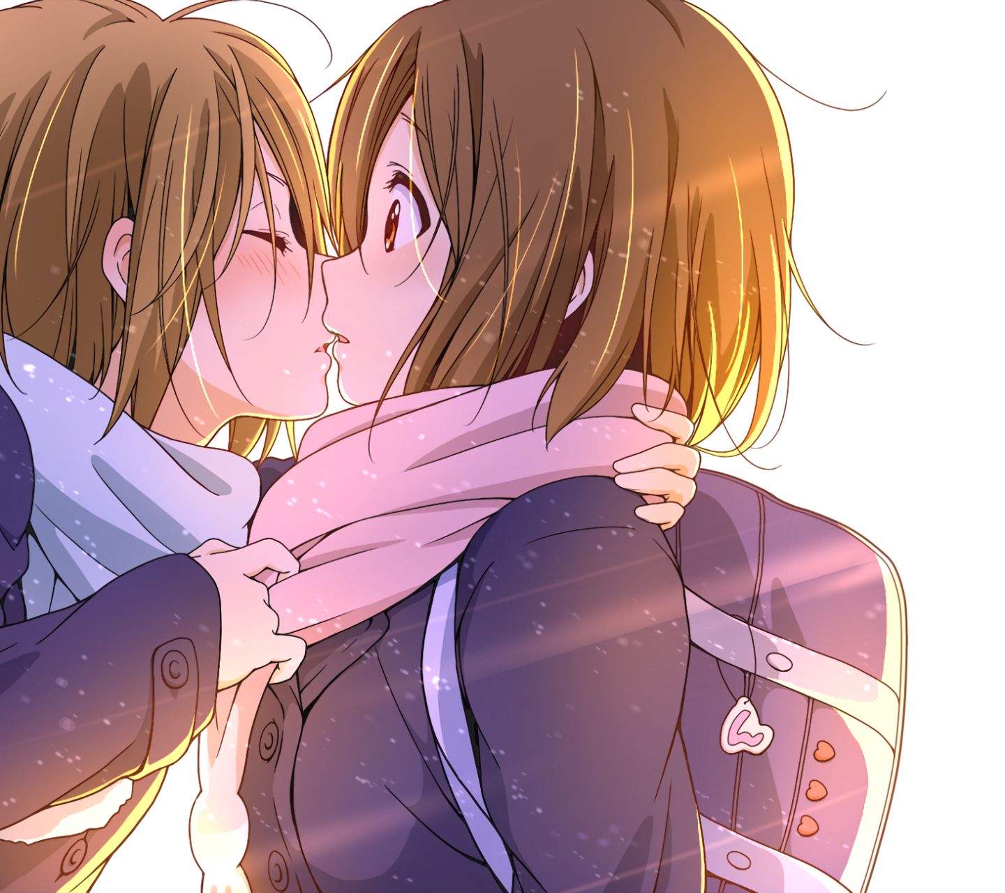 Download mobile wallpaper Anime, K On!, Ritsu Tainaka, Yui Hirasawa for free.