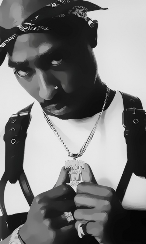 Download mobile wallpaper Music, 2Pac for free.