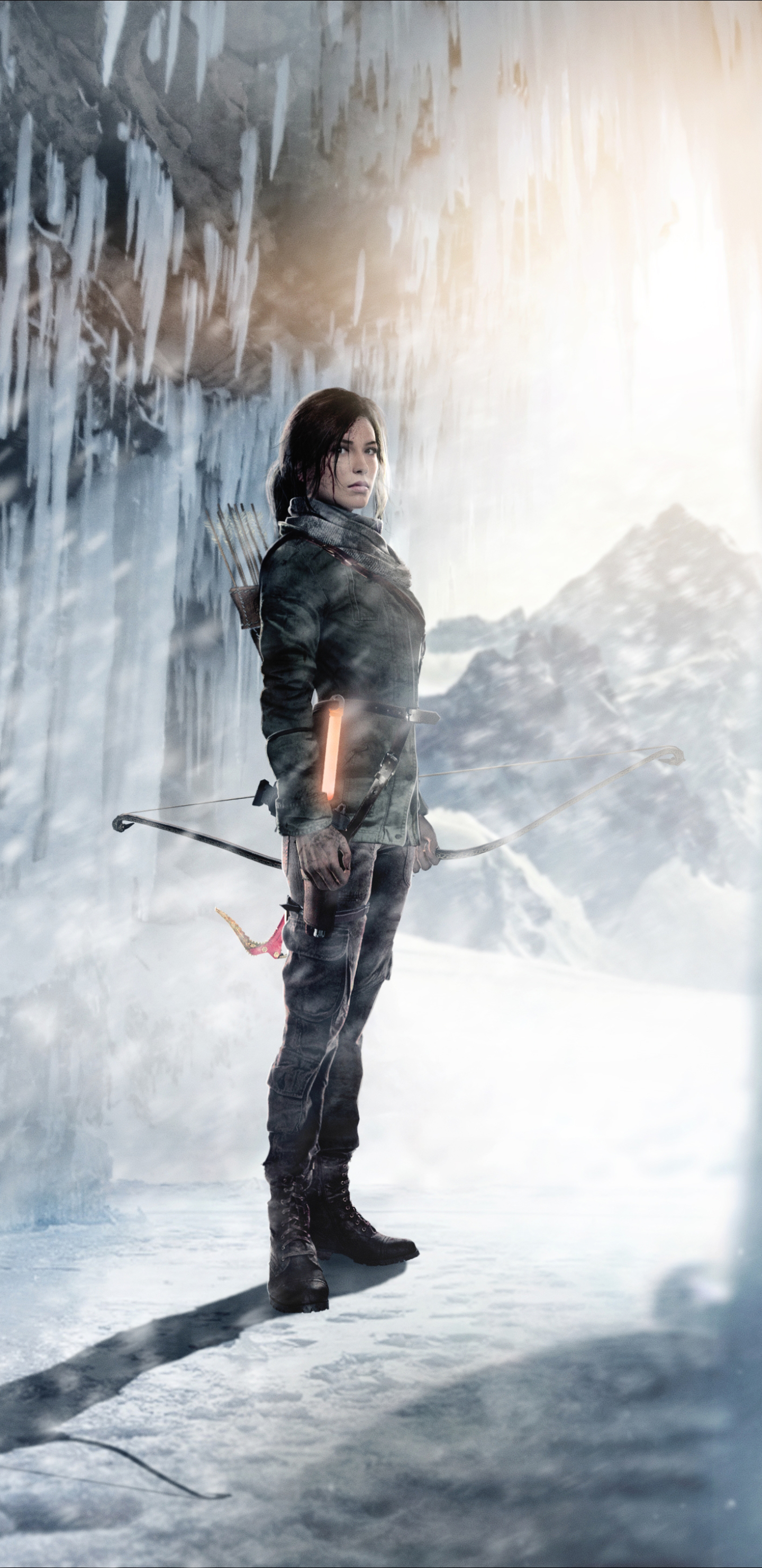 Free download wallpaper Winter, Ice, Tomb Raider, Video Game, Woman Warrior, Lara Croft, Rise Of The Tomb Raider on your PC desktop