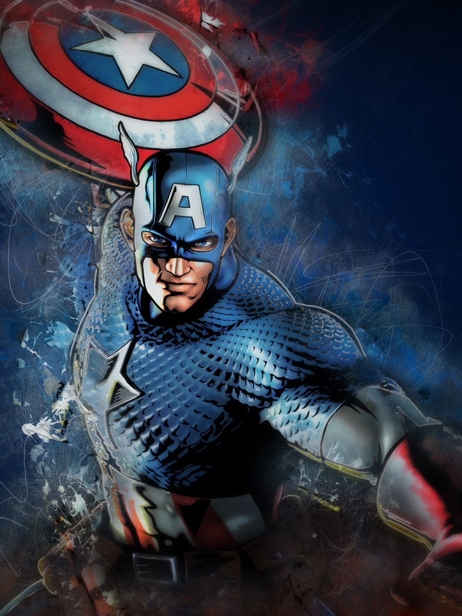 Скачати мобільні шпалери Капітан Америка, Комікси безкоштовно.