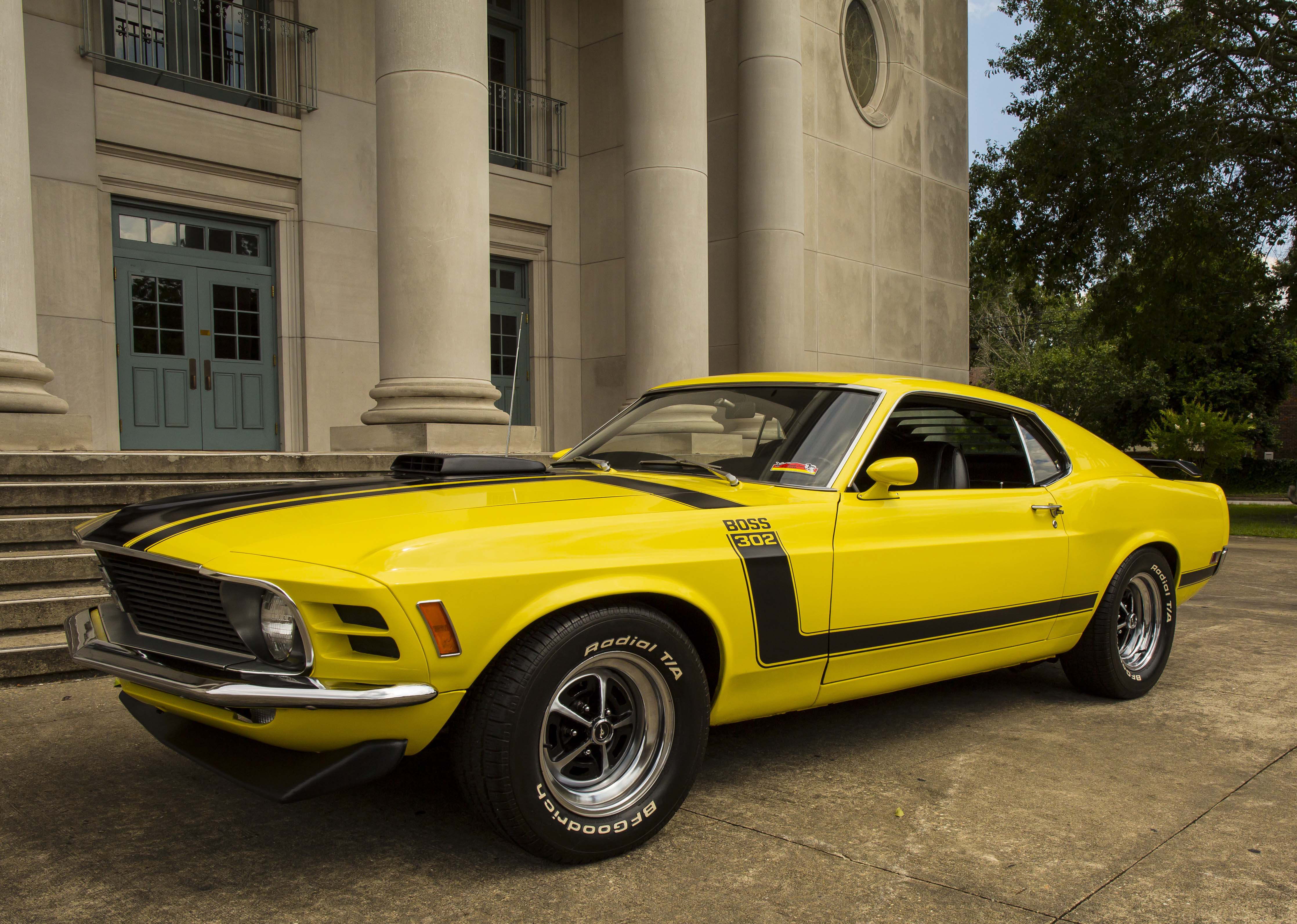Free download wallpaper Ford, Car, Muscle Car, Fastback, Vehicles, Ford Mustang Boss 302, Yellow Car on your PC desktop