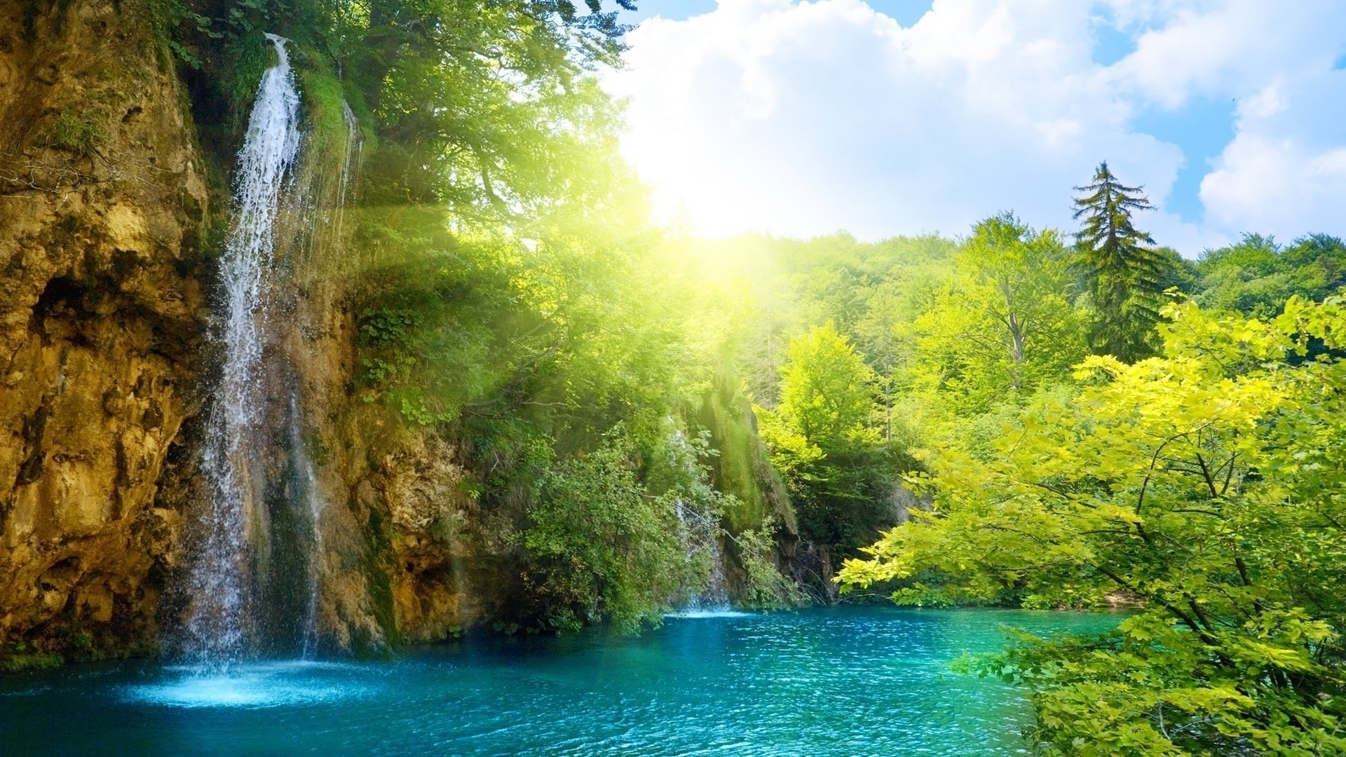 Free download wallpaper Waterfall, Earth on your PC desktop