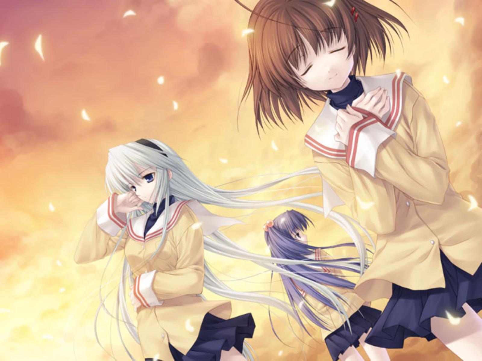 Download mobile wallpaper Anime, Clannad, Tomoyo Sakagami, Nagisa Furukawa for free.