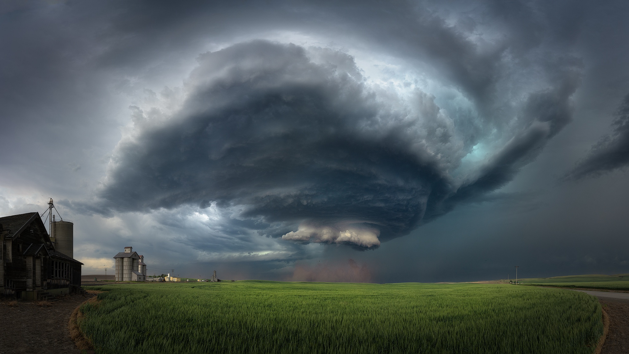 Handy-Wallpaper Feld, Sturm, Wolke, Erde/natur kostenlos herunterladen.