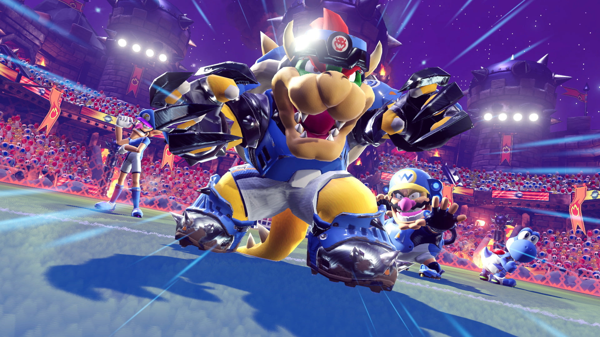 Download mobile wallpaper Mario, Video Game, Bowser, Mario Strikers: Battle League for free.