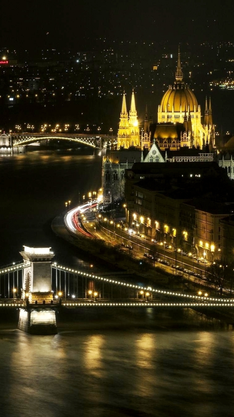 Baixar papel de parede para celular de Cidades, Rio, Ponte, Budapeste, Feito Pelo Homem gratuito.