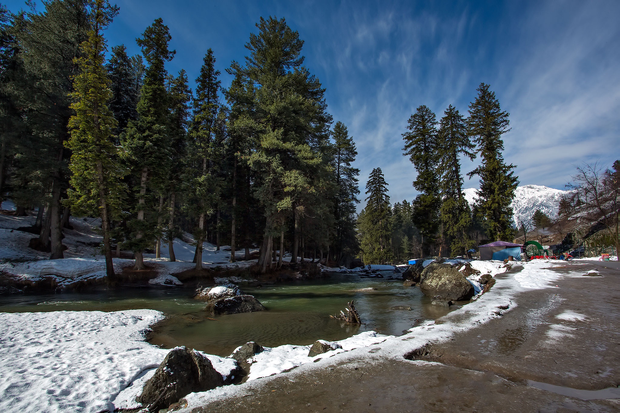 Descarga gratis la imagen Paisaje, Nieve, Bosque, Río, Fotografía en el escritorio de tu PC