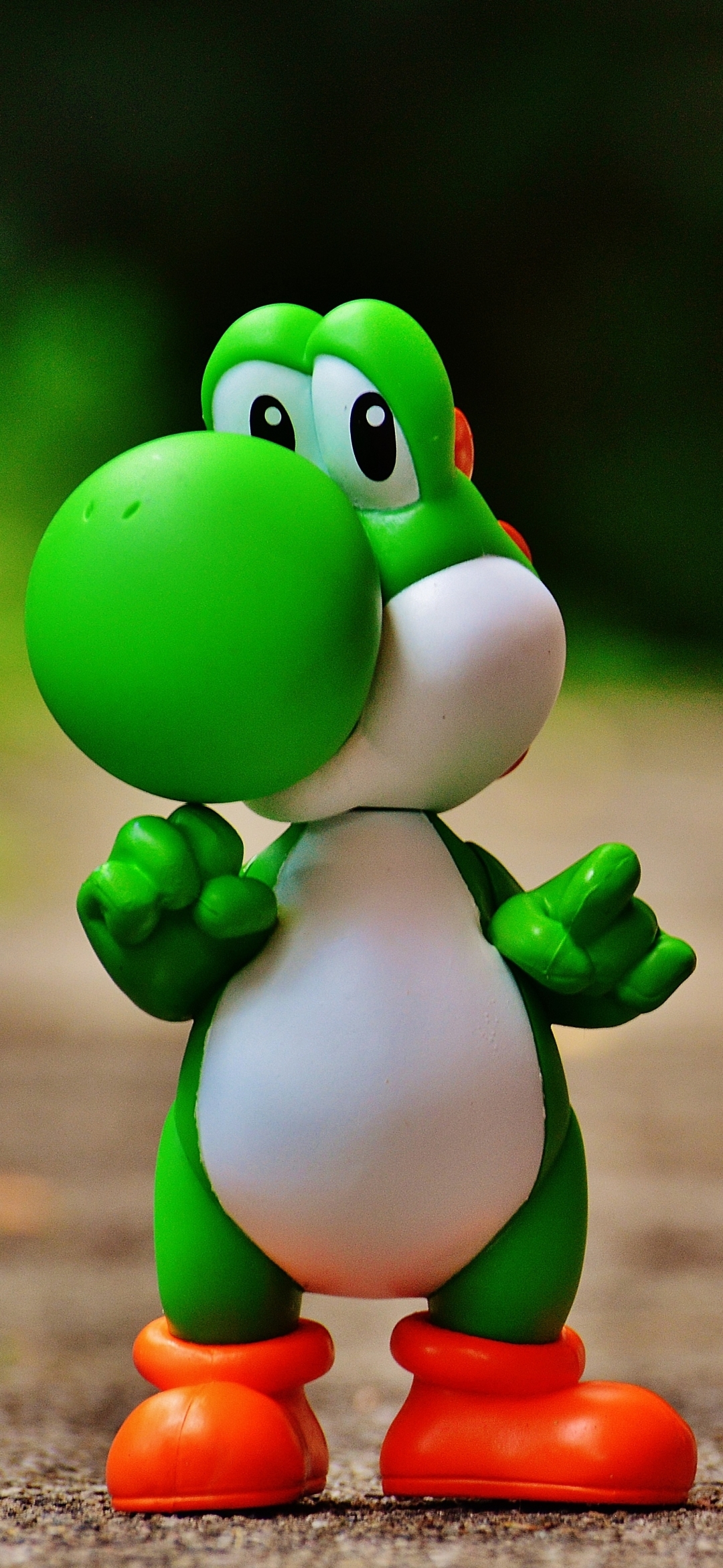 Download mobile wallpaper Blur, Toy, Figurine, Man Made, Yoshi for free.