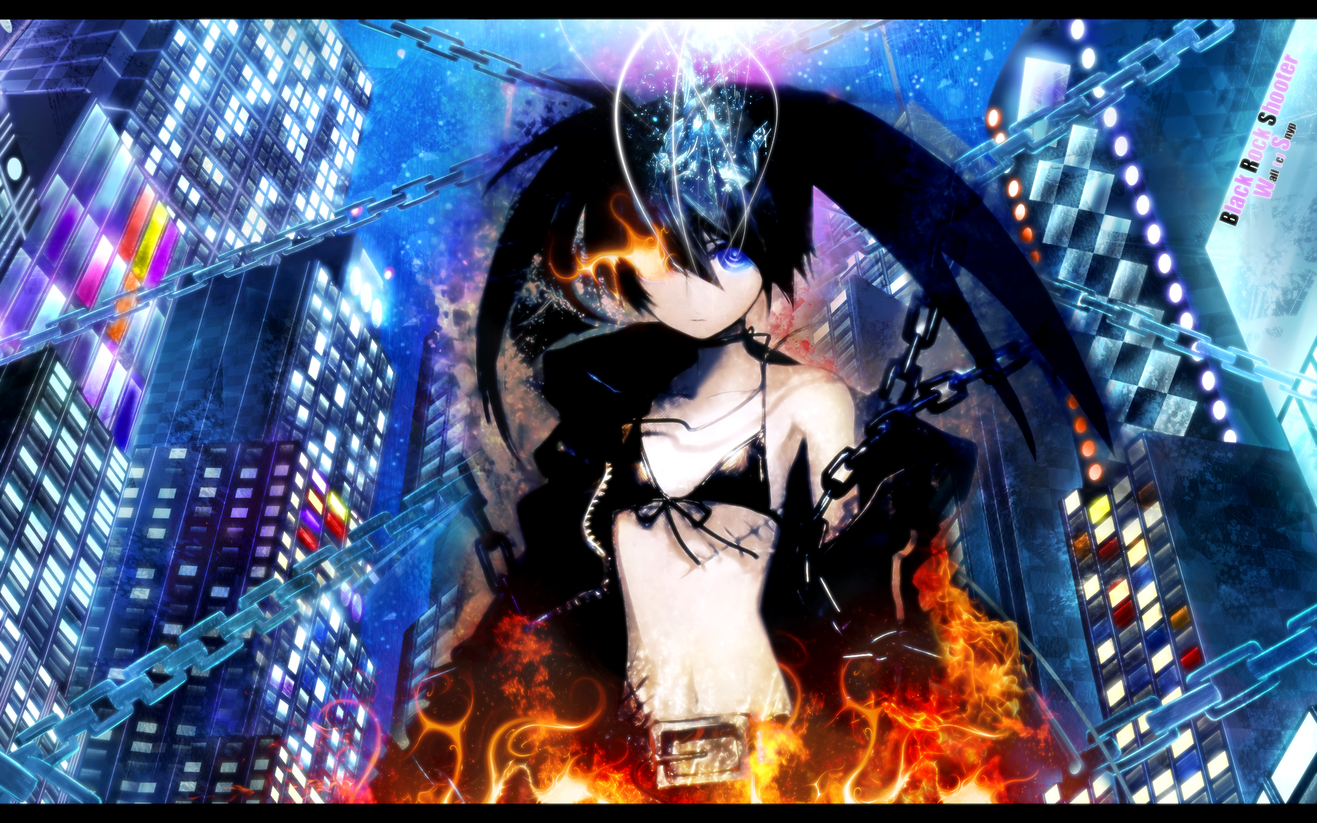 Download mobile wallpaper Anime, Black Rock Shooter for free.