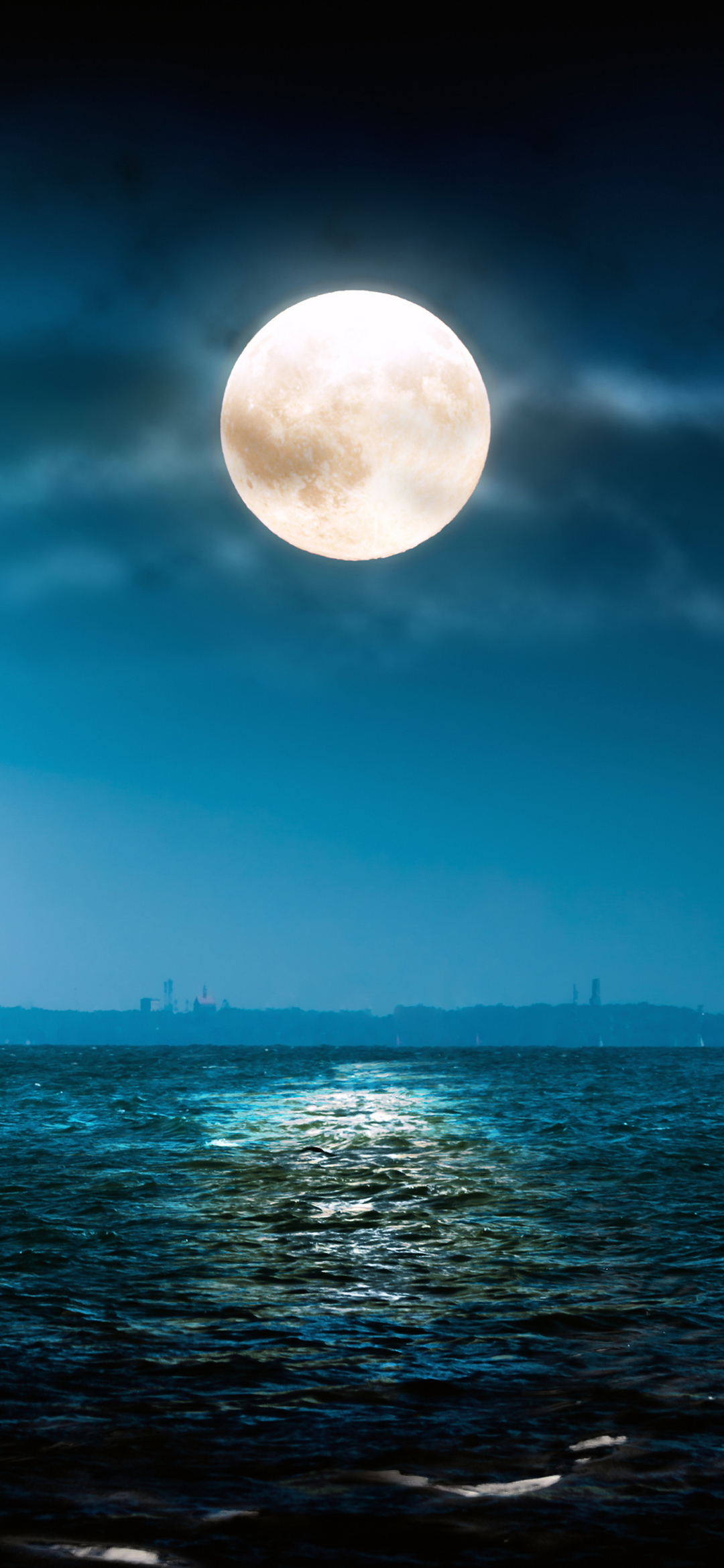 Download mobile wallpaper Fantasy, Night, Moon for free.