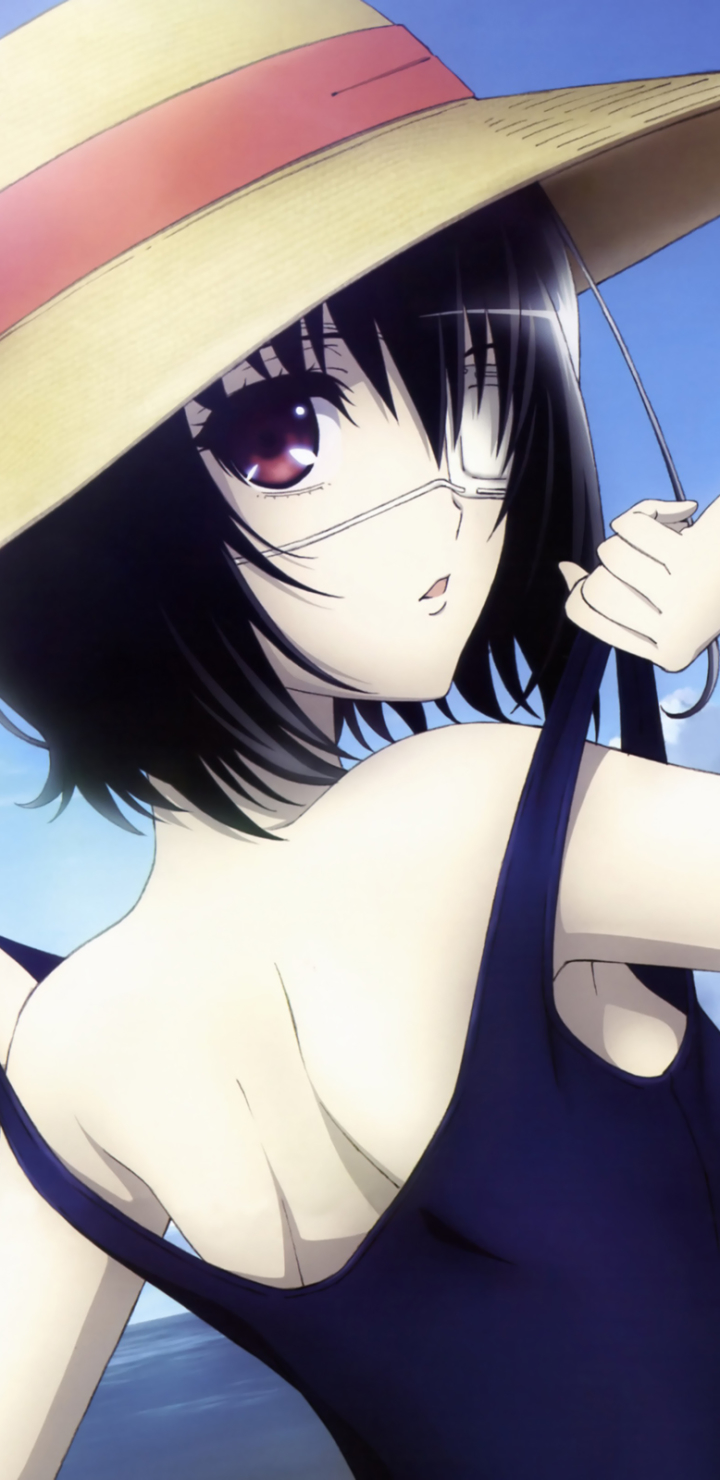 Download mobile wallpaper Anime, Hat, Swimsuit, Eye Patch, Another, Another (Anime), Mei Misaki for free.