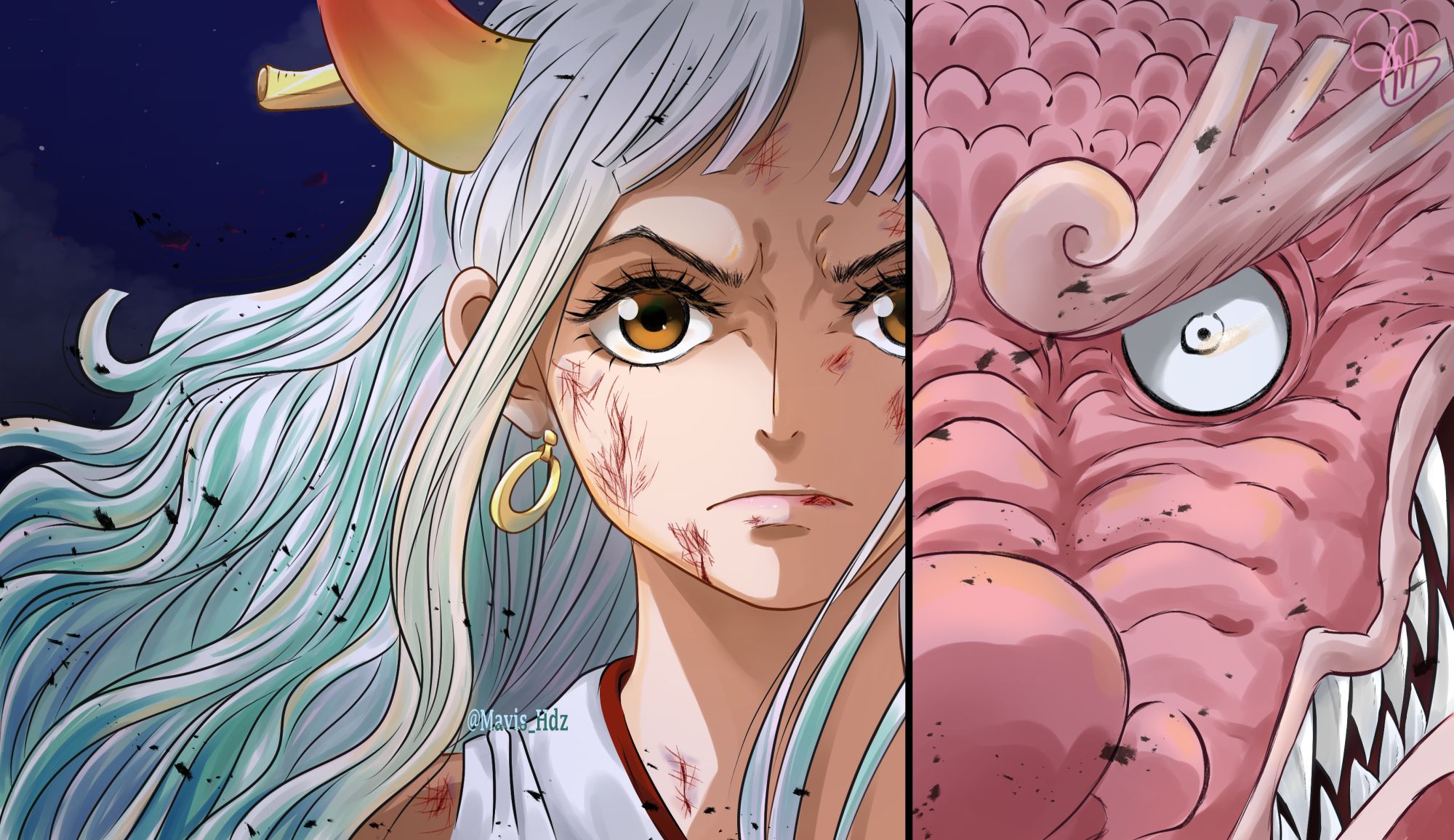 Download mobile wallpaper Anime, One Piece, Kozuki Momonosuke, Yamato (One Piece) for free.