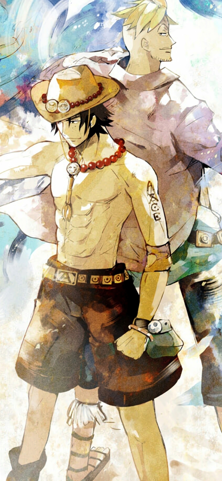 Download mobile wallpaper Anime, Fire, Pirate, Portgas D Ace, One Piece, Marco (One Piece) for free.