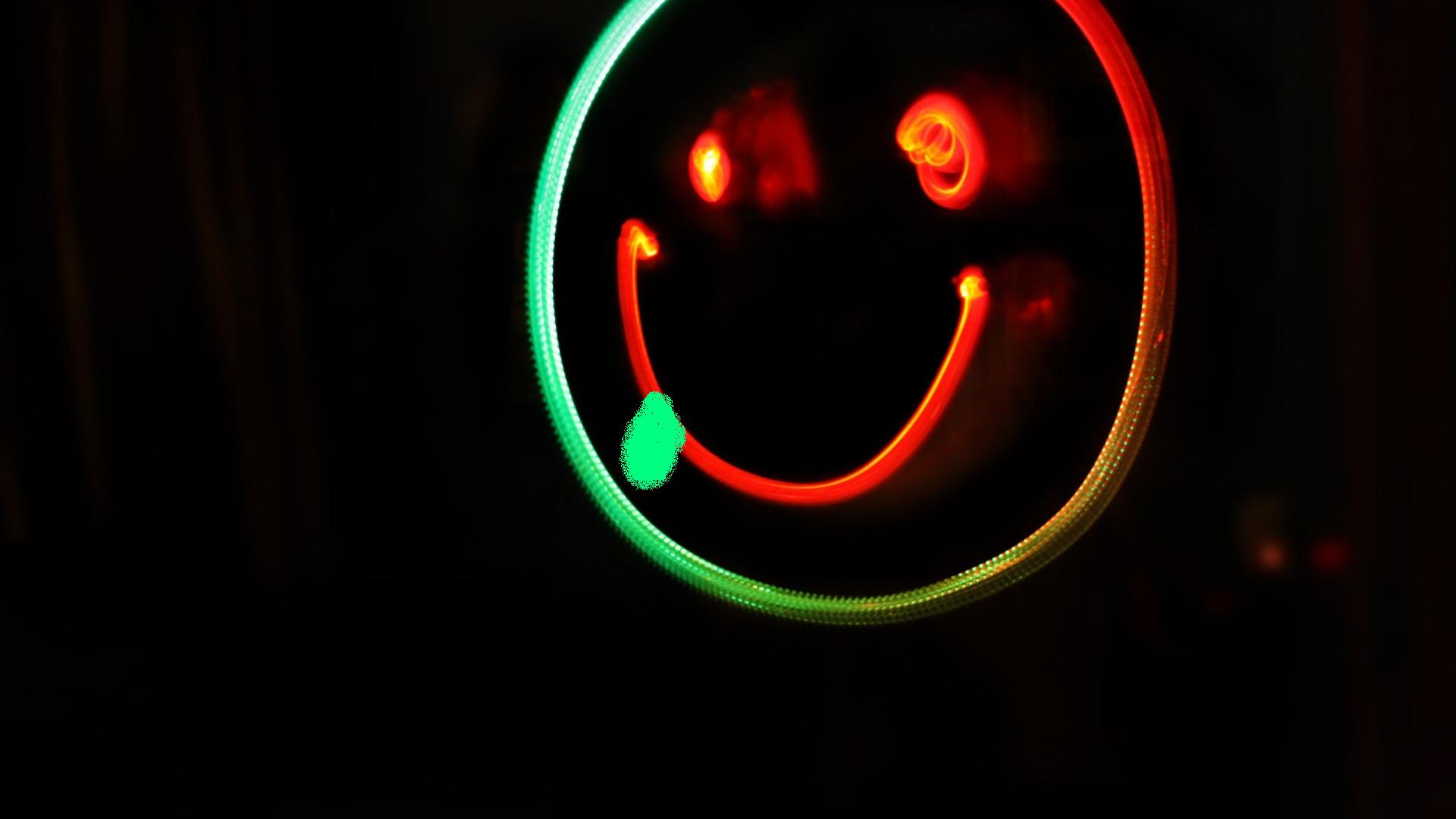 Free download wallpaper Light, Colors, Glow, Smiley, Face, Humor on your PC desktop