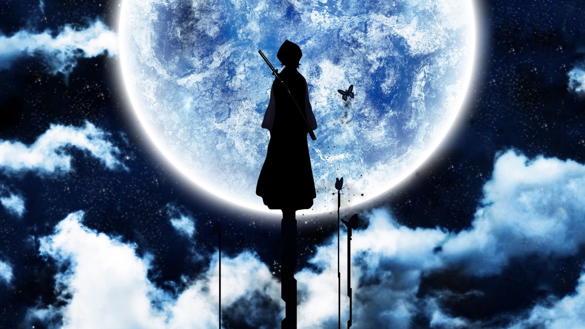 Téléchargez des papiers peints mobile Anime, Lune gratuitement.