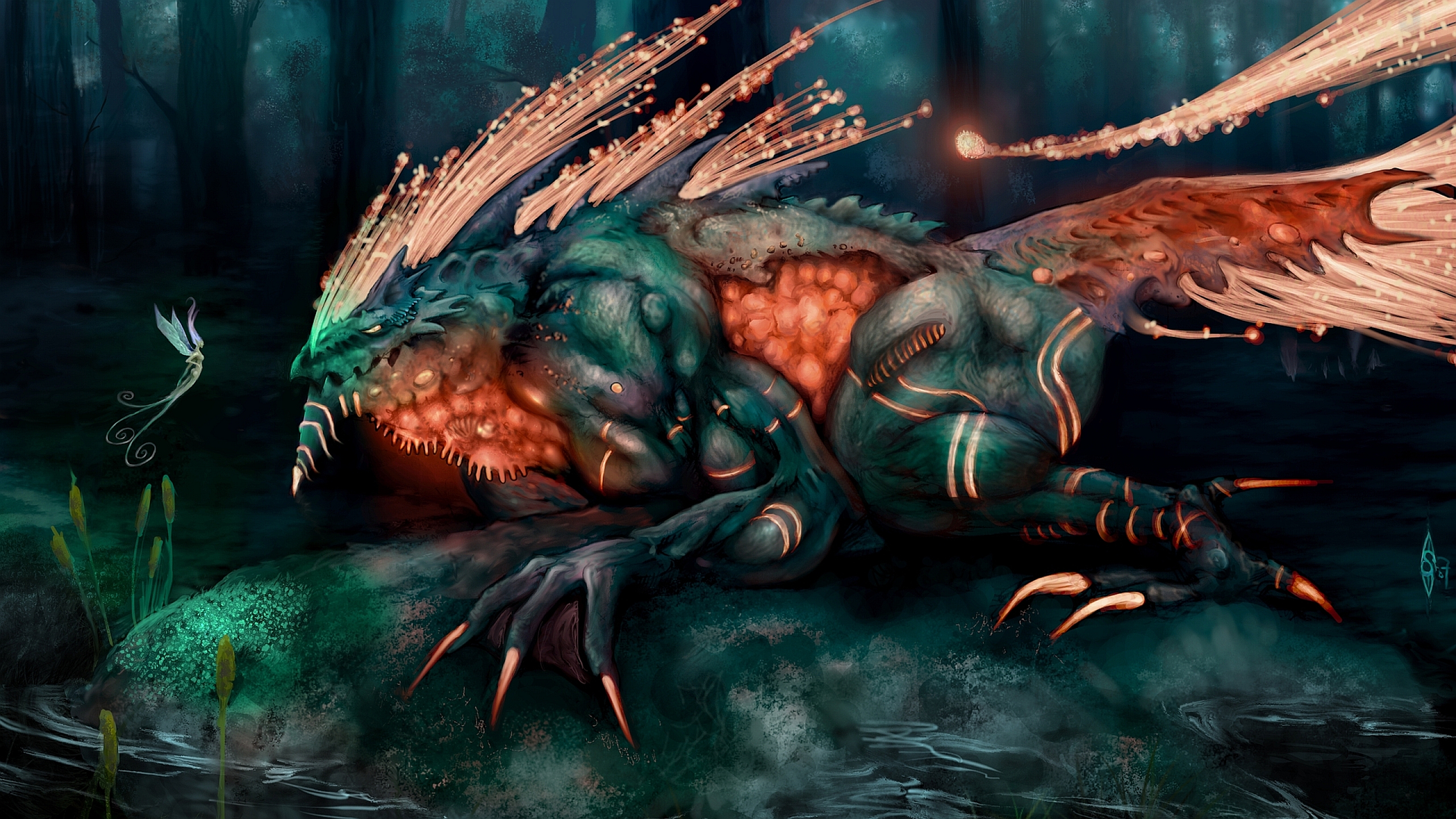 Free download wallpaper Fantasy, Creature on your PC desktop