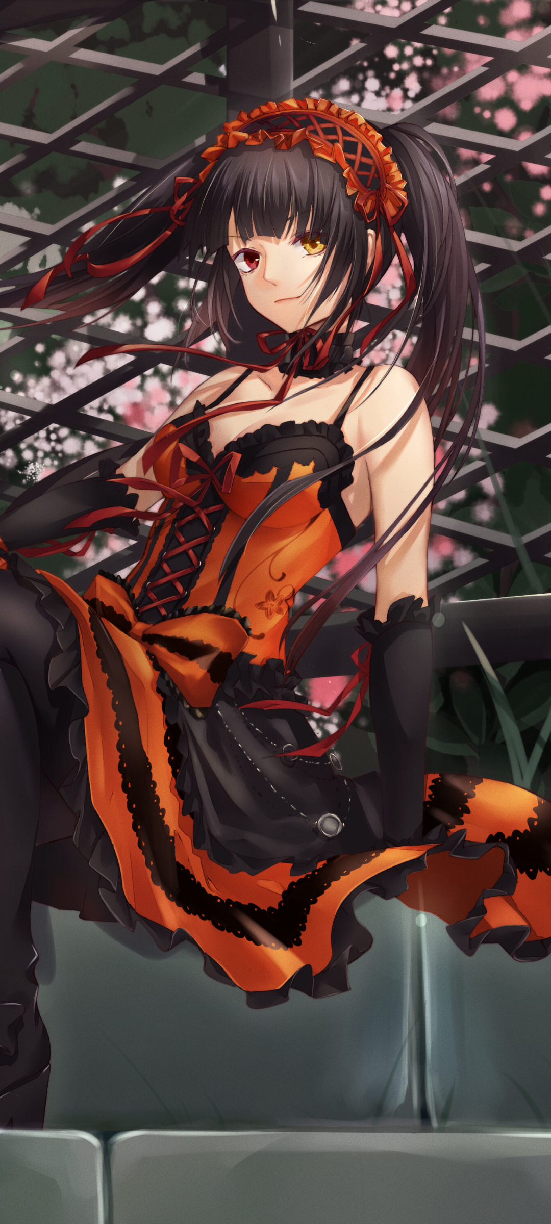 Handy-Wallpaper Animes, Datum A Live, Kurumi Tokisaki kostenlos herunterladen.