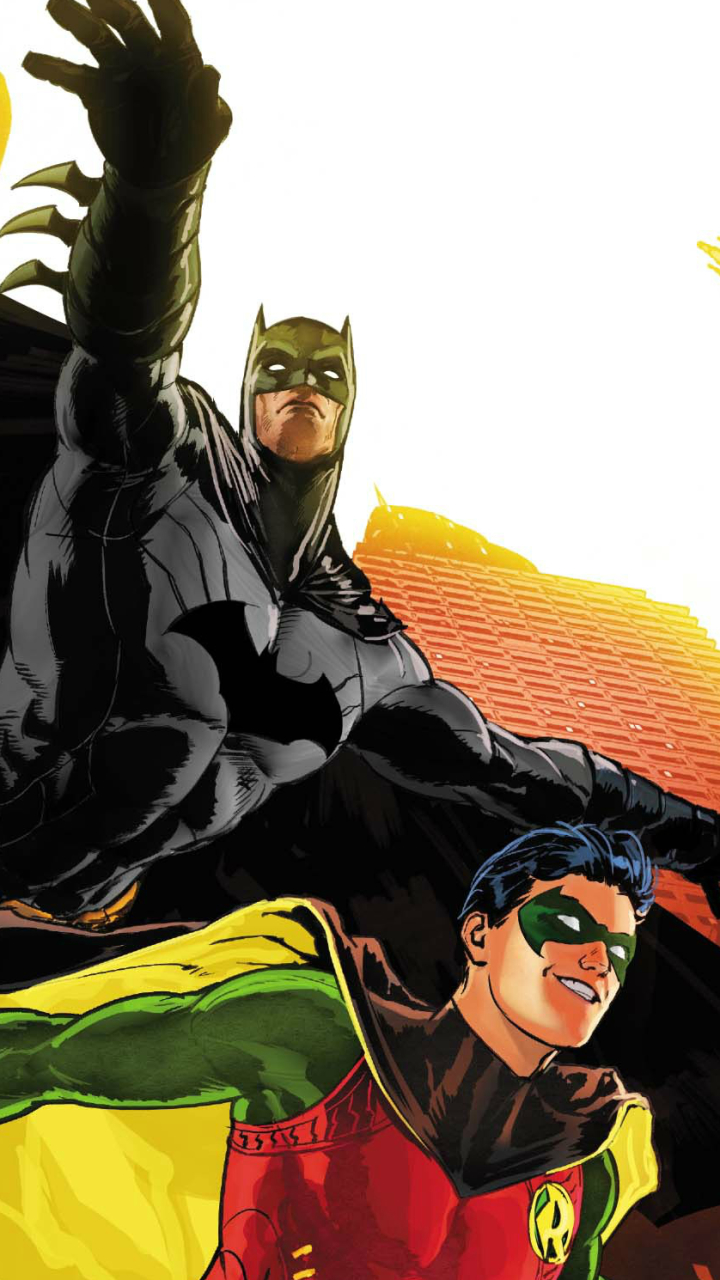 Handy-Wallpaper Batman, Comics, Dc Comics, Batman & Robin kostenlos herunterladen.