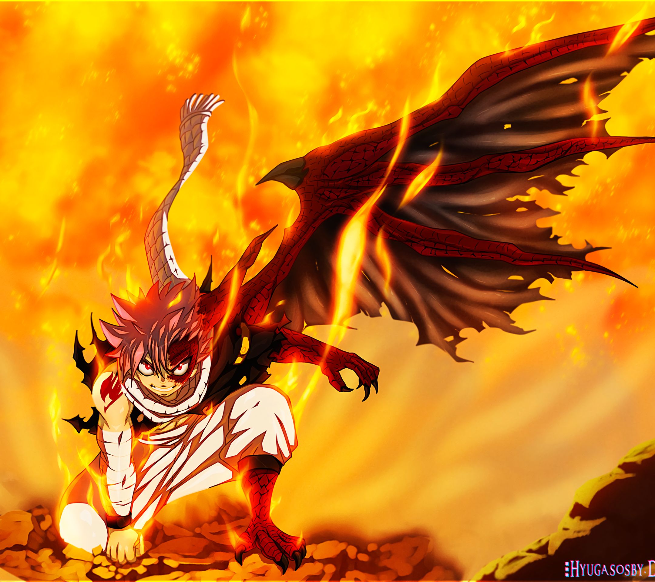 Free download wallpaper Anime, Fire, Fairy Tail, Natsu Dragneel on your PC desktop