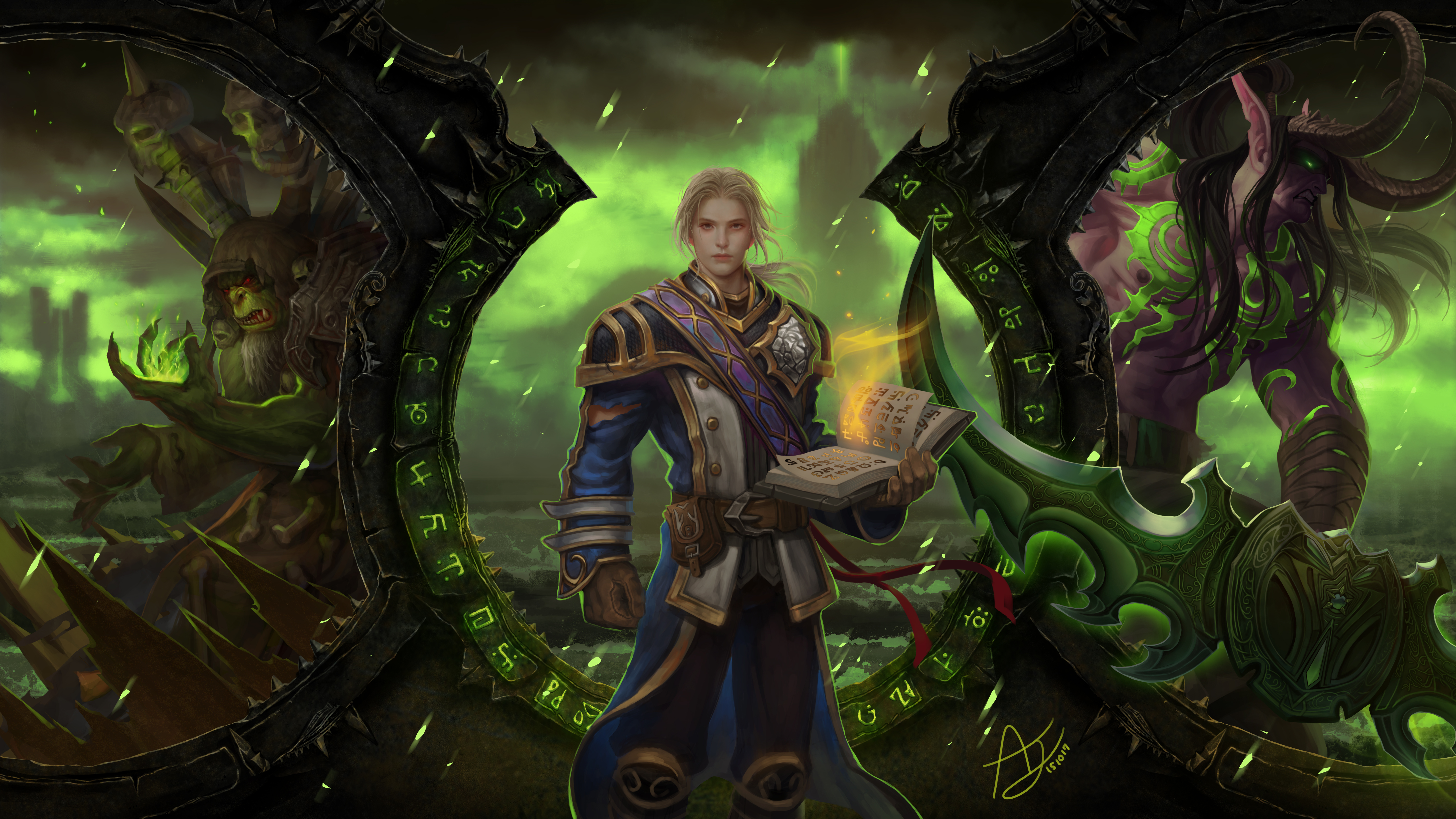 Популярные заставки и фоны Гул'дан (World Of Warcraft) на компьютер