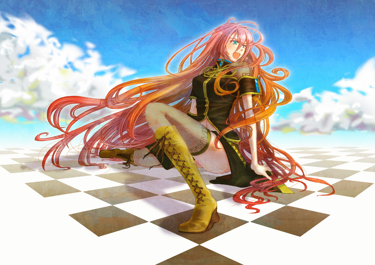 Download mobile wallpaper Luka Megurine, Vocaloid, Sky, Anime for free.