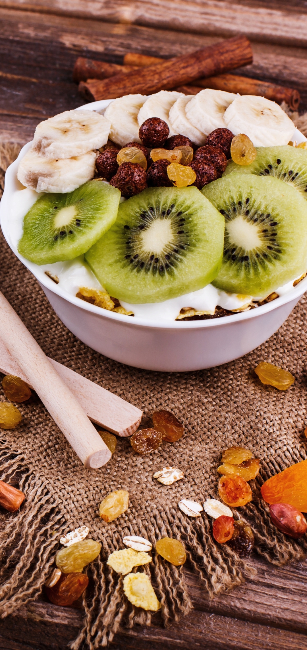 Download mobile wallpaper Food, Kiwi, Still Life, Breakfast for free.