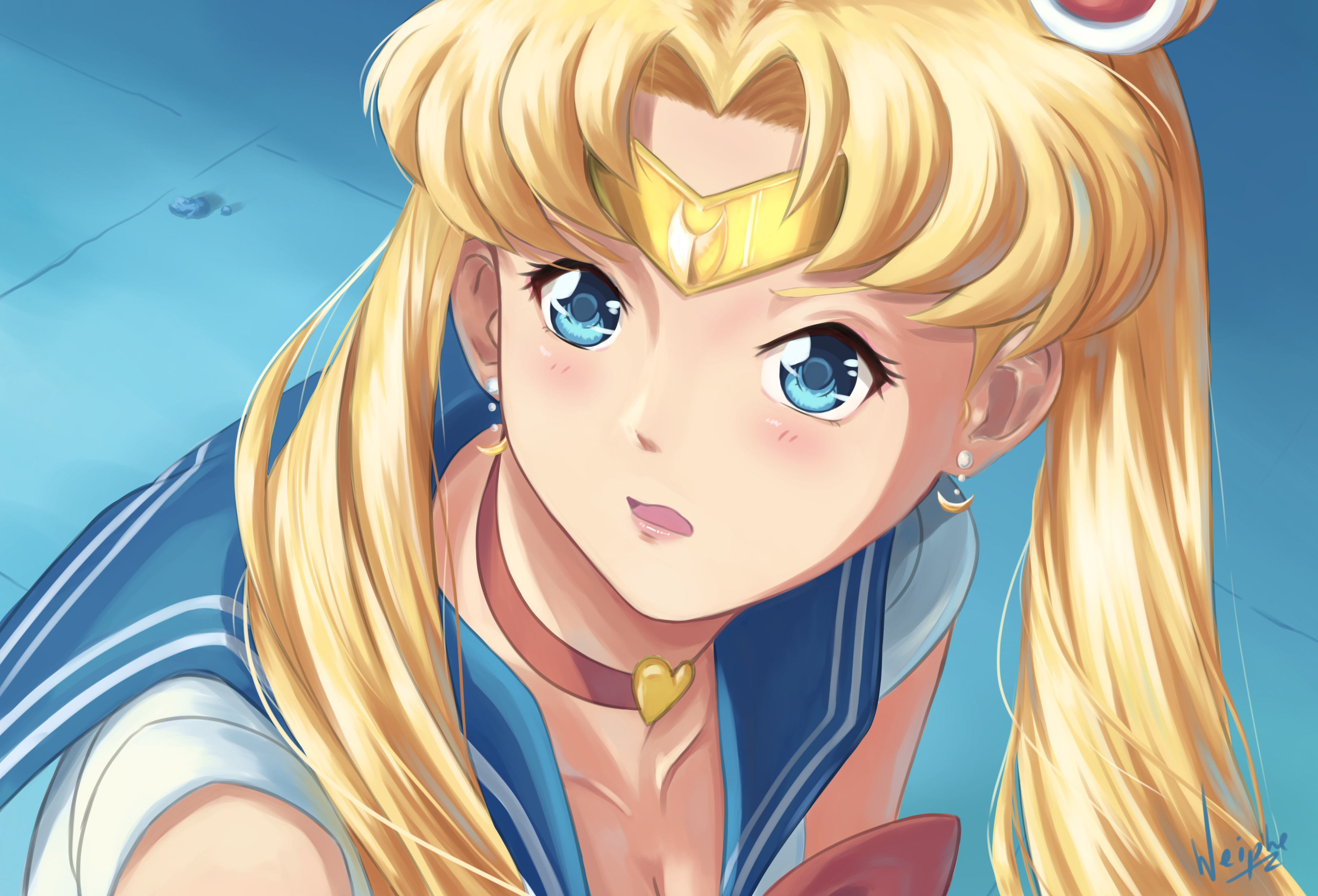 Laden Sie das Blaue Augen, Blondinen, Animes, Sailor Moon Das Mädchen Mit Den Zauberkräften, Usagi Tsukino-Bild kostenlos auf Ihren PC-Desktop herunter