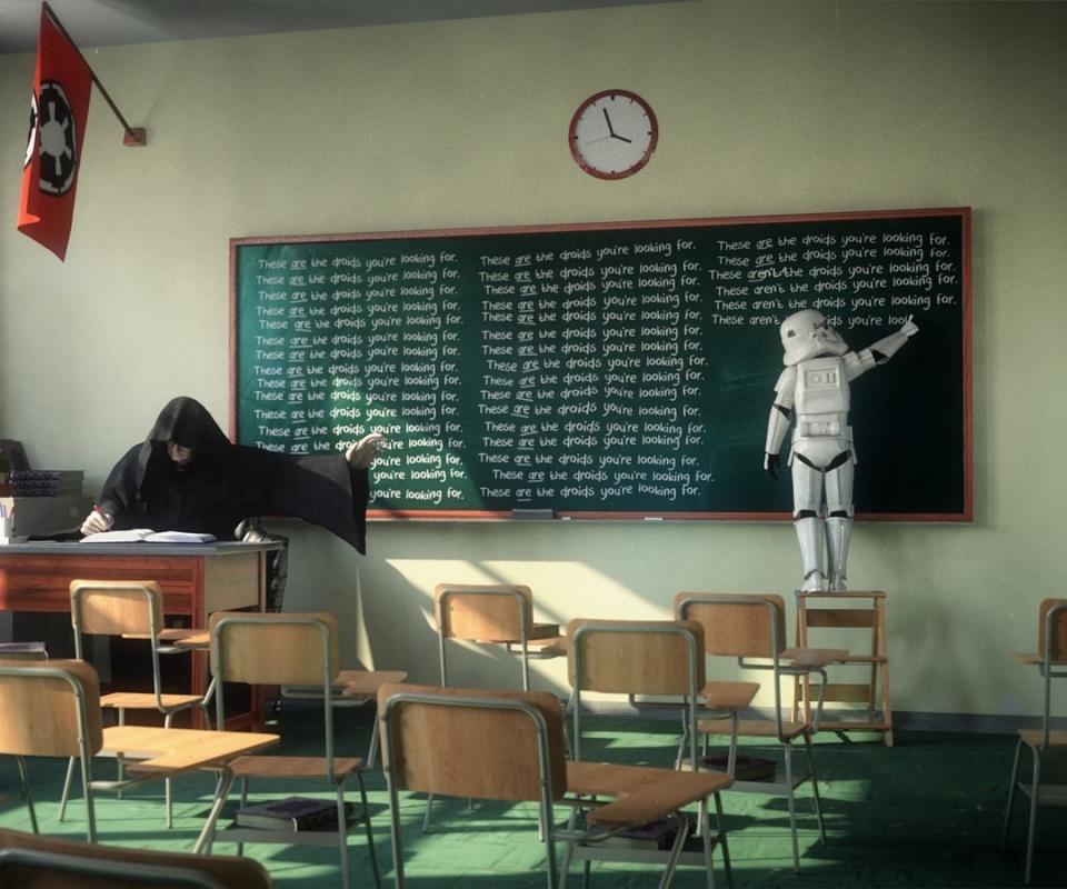 Handy-Wallpaper Humor, Schule, Krieg Der Sterne, Sturmtruppler, Sith (Star Wars), Kaiser Palpatine, Klassenzimmer kostenlos herunterladen.
