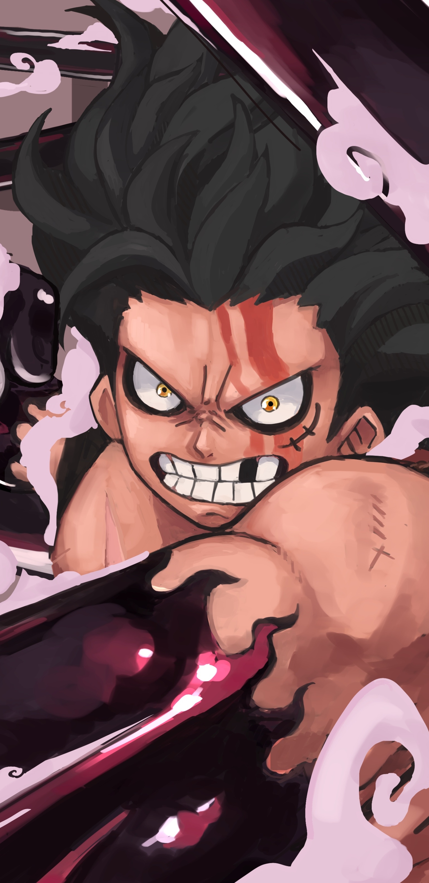Free download wallpaper Anime, One Piece, Monkey D Luffy, Gear Fourth on your PC desktop