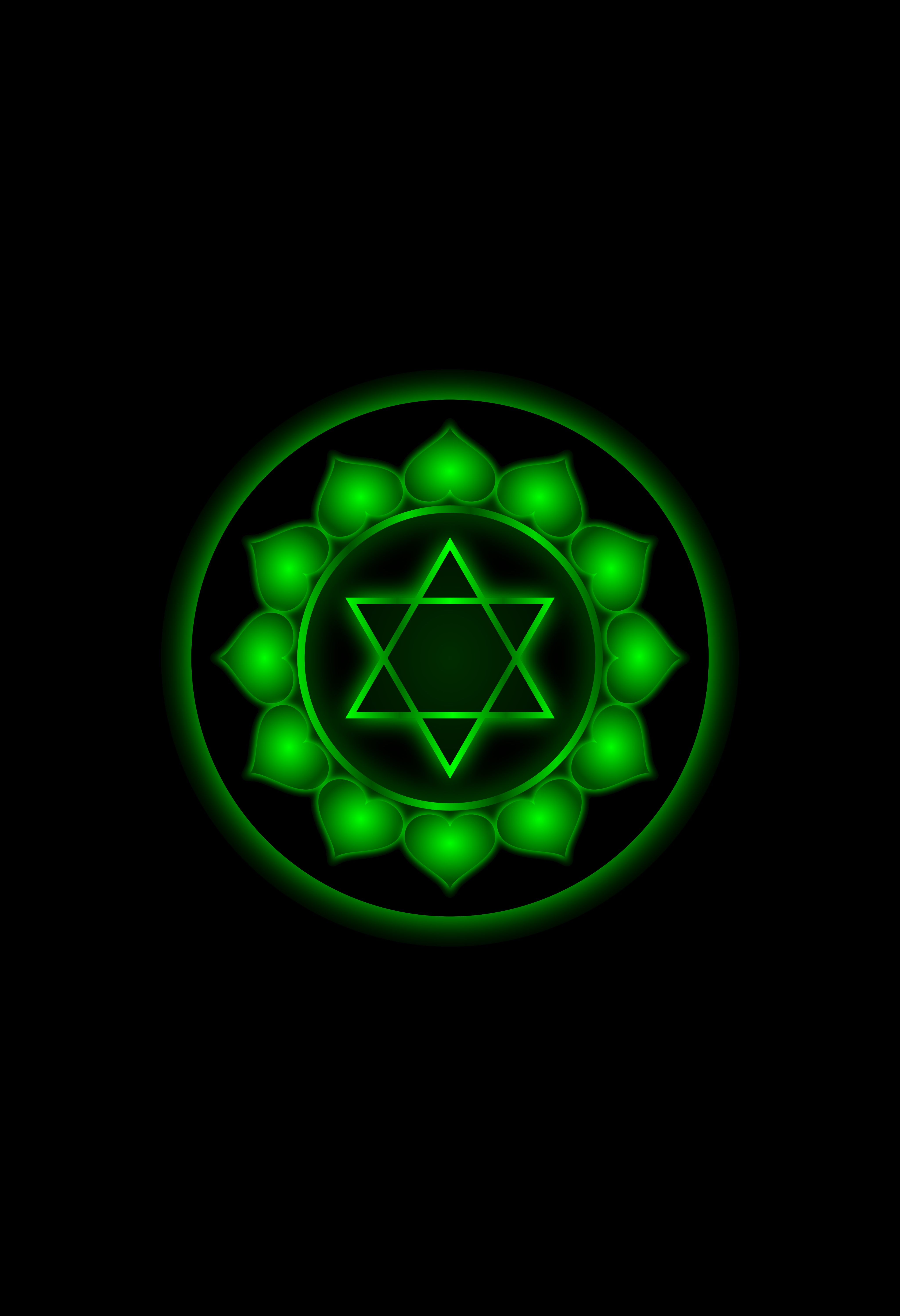 symbol, chakra, dark, heart, sign HD wallpaper