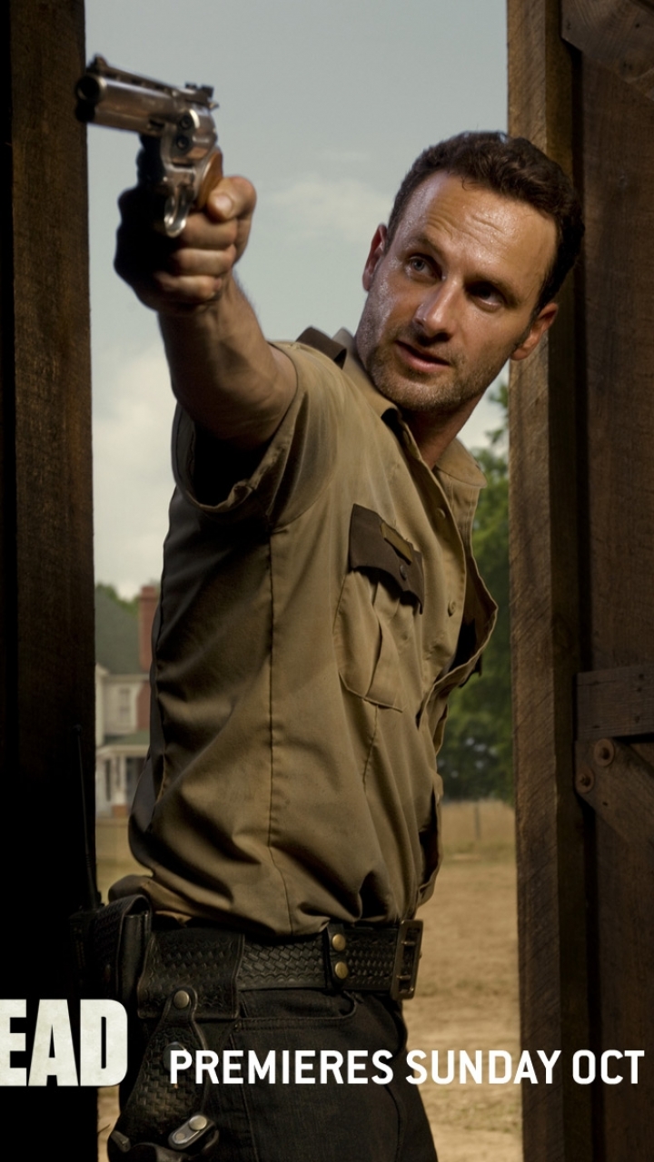 Handy-Wallpaper Fernsehserien, Grusel, The Walking Dead, Rick Grimes, Andreas Lincoln kostenlos herunterladen.