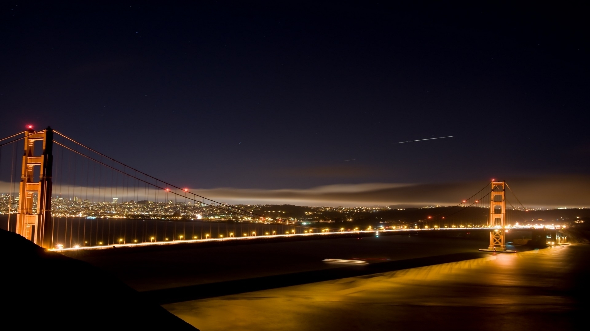 Download mobile wallpaper Golden Gate, Bridge, Bridges, Man Made, Fog, Earth, City for free.