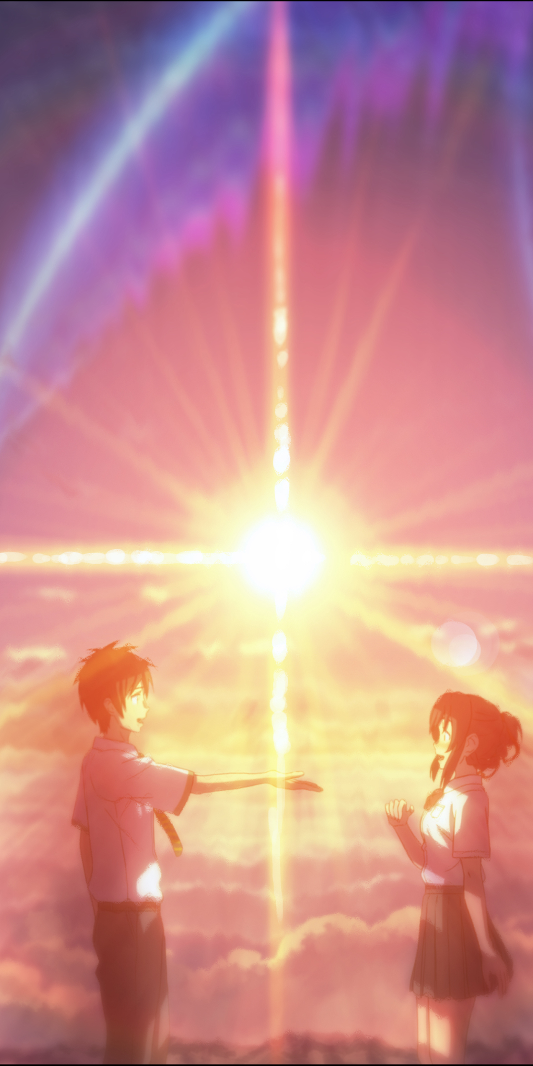 Descarga gratuita de fondo de pantalla para móvil de Animado, Kimi No Na Wa, Mitsuha Miyamizu, Taki Tachibana.