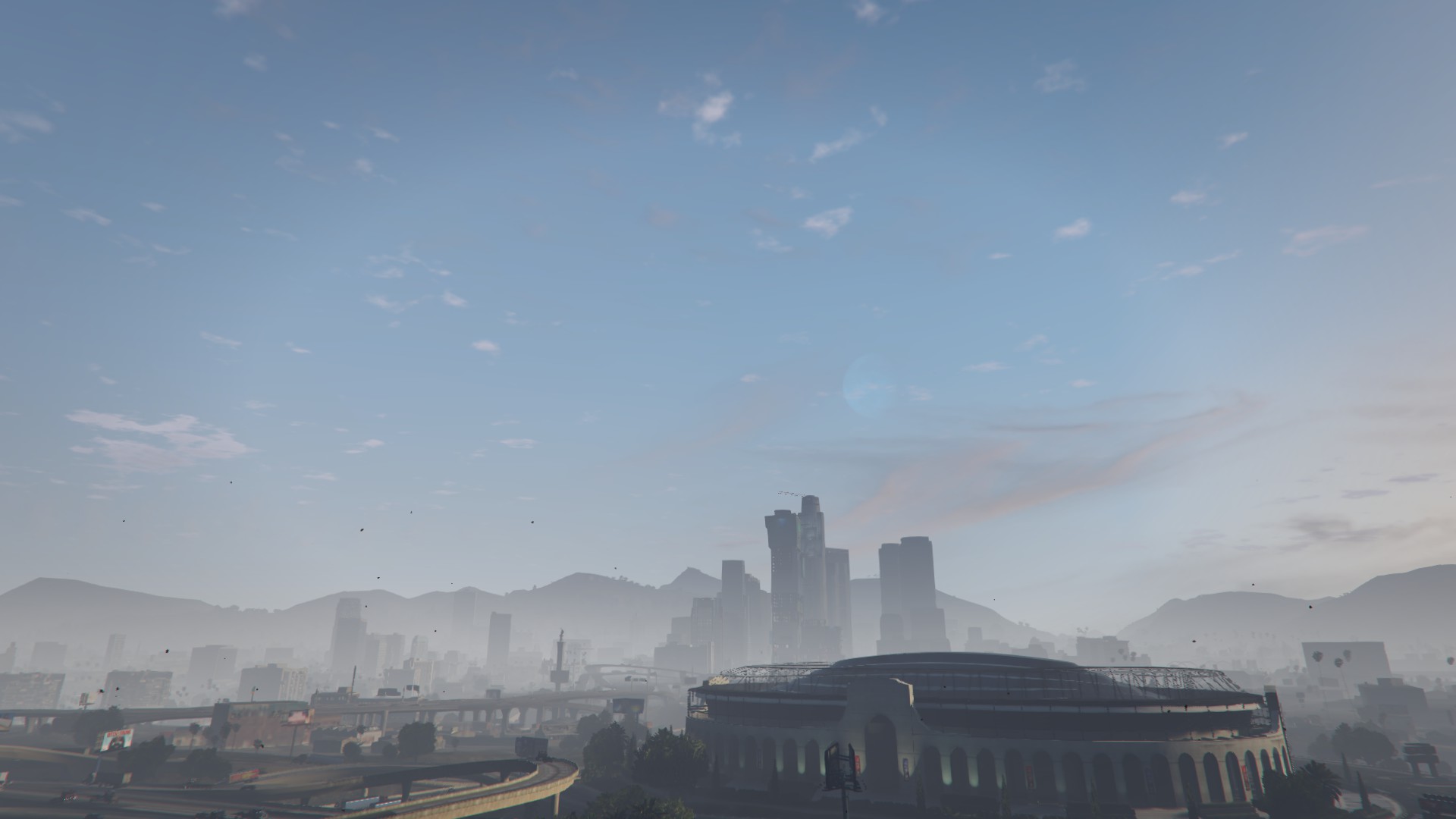 Free download wallpaper City, Building, Road, Video Game, Grand Theft Auto V on your PC desktop