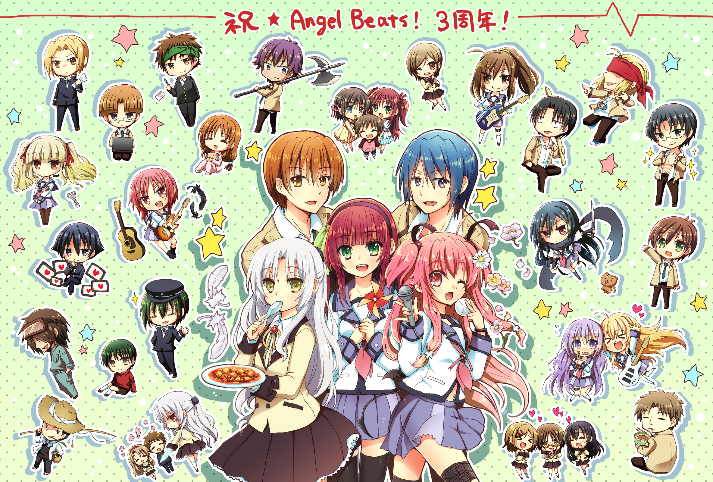 Handy-Wallpaper Animes, Angel Beats! kostenlos herunterladen.