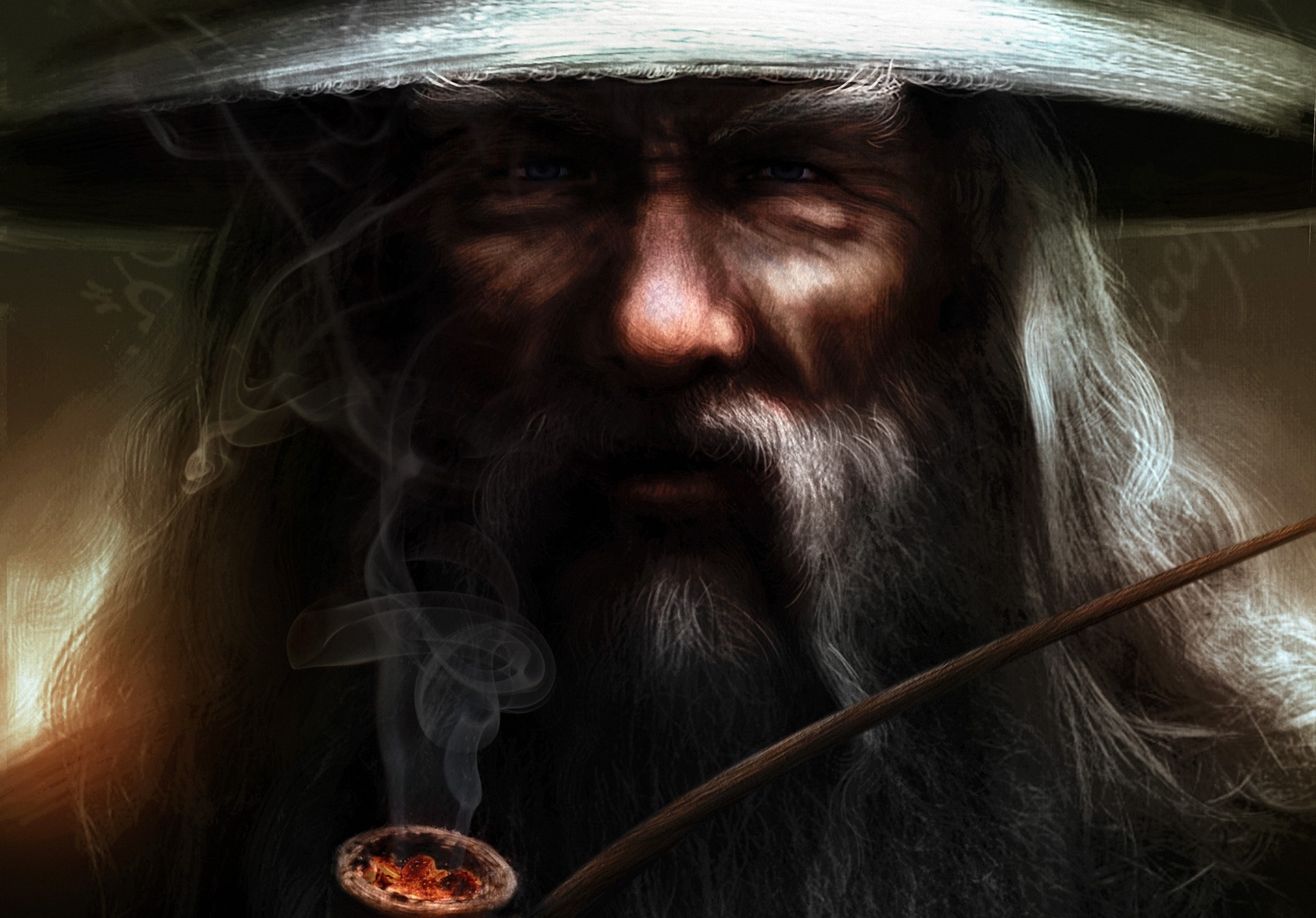 lord of the rings, the lord of the rings, fantasy, gandalf, painting