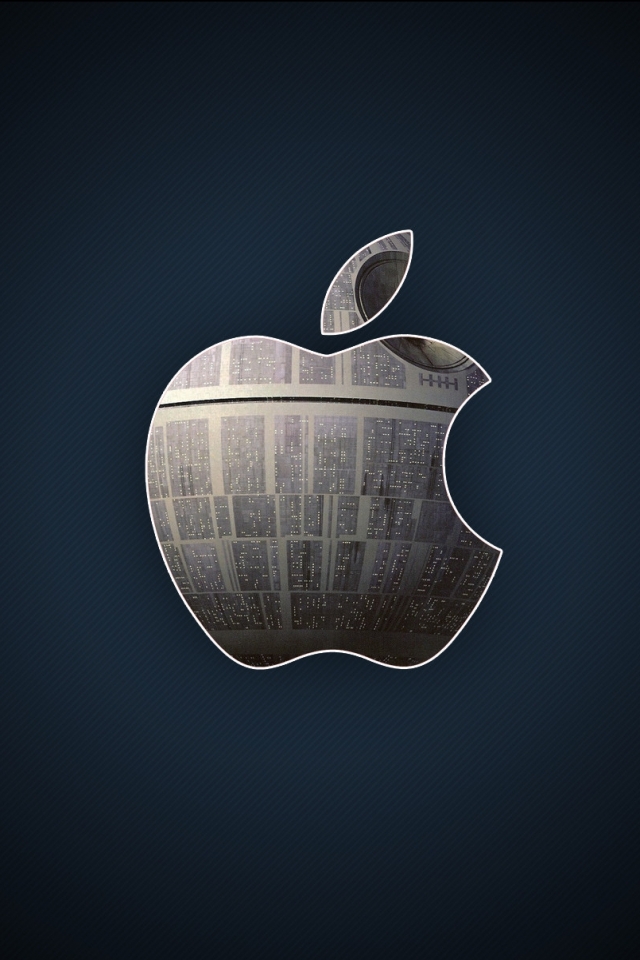 Handy-Wallpaper Technologie, Apfel, Krieg Der Sterne, Apple Inc, Todesstern kostenlos herunterladen.