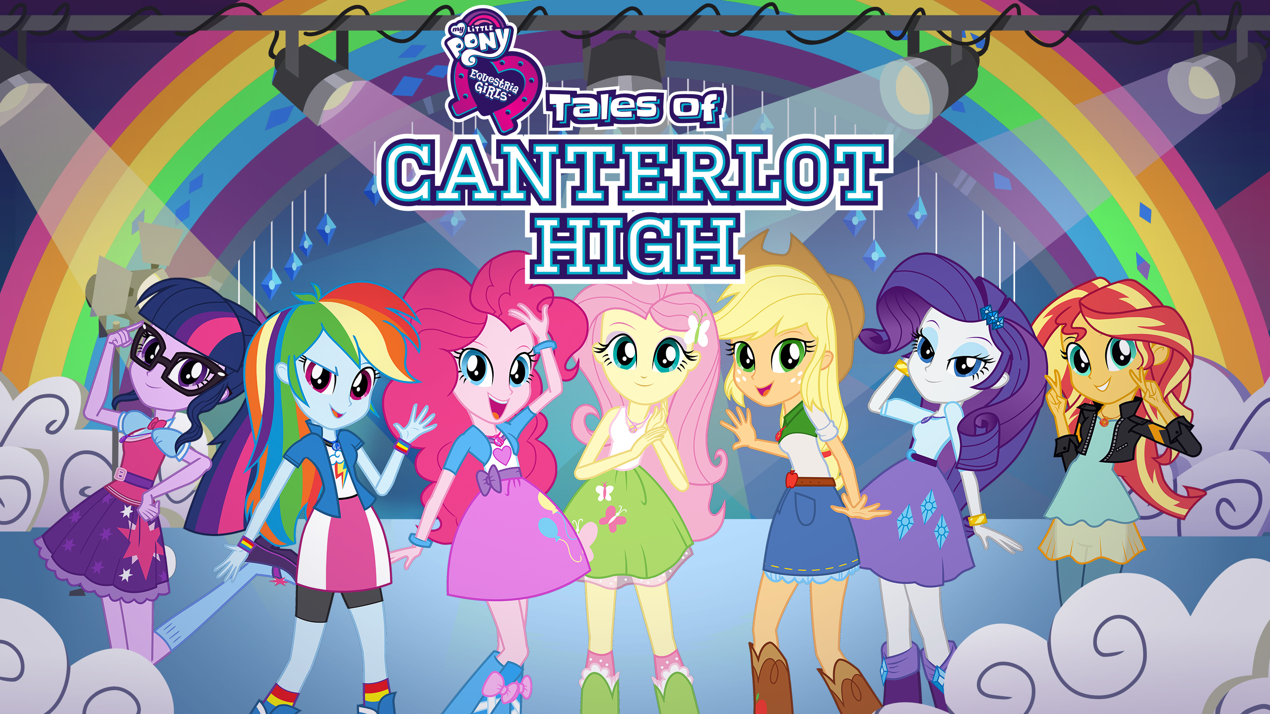 Скачать обои My Little Pony: Девочки Из Эквестрии Tales Of Canterlot High на телефон бесплатно