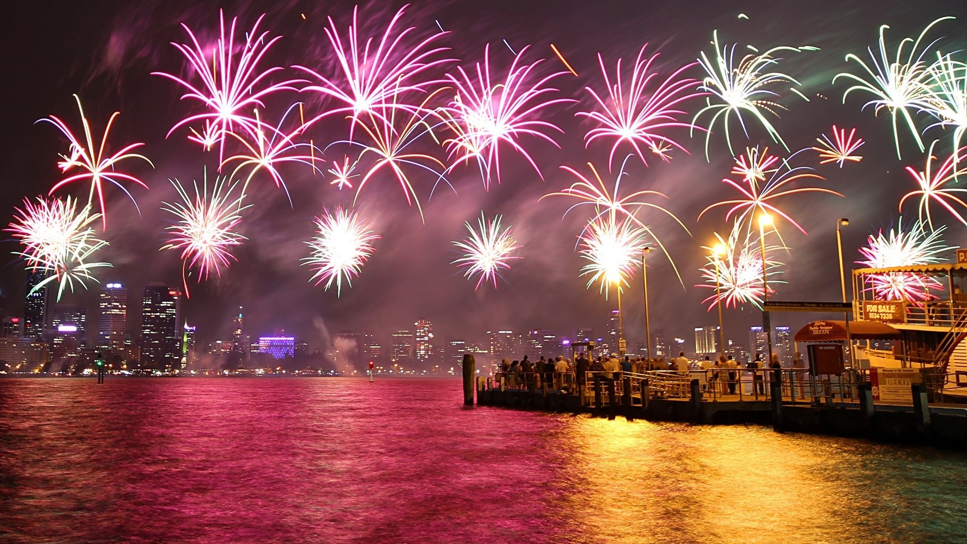 Free download wallpaper Fireworks, Photography on your PC desktop