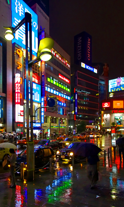 Handy-Wallpaper Städte, Stadt, Tokio, Nacht, Menschengemacht, Großstadt kostenlos herunterladen.