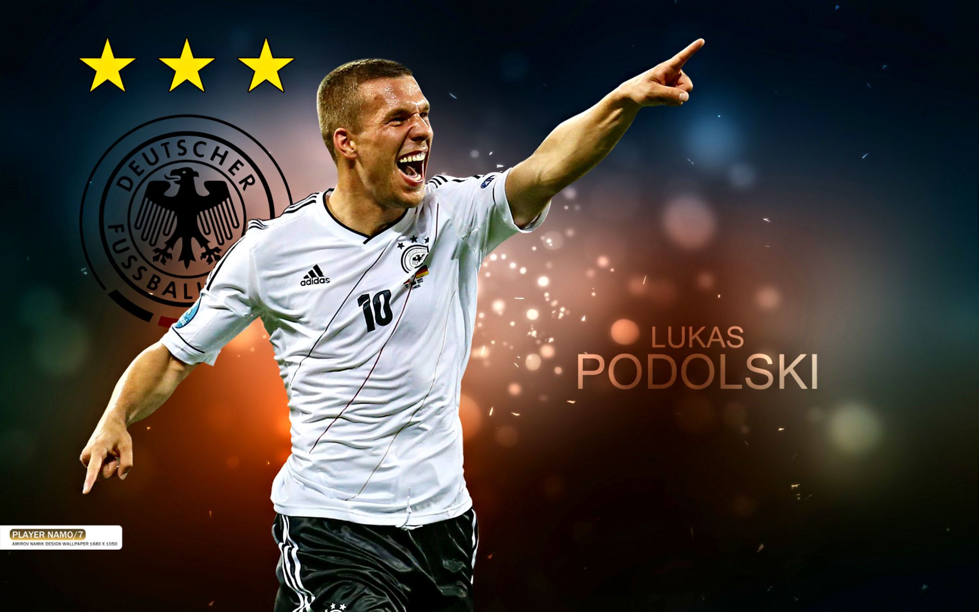 Laden Sie Lukas Podolski HD-Desktop-Hintergründe herunter
