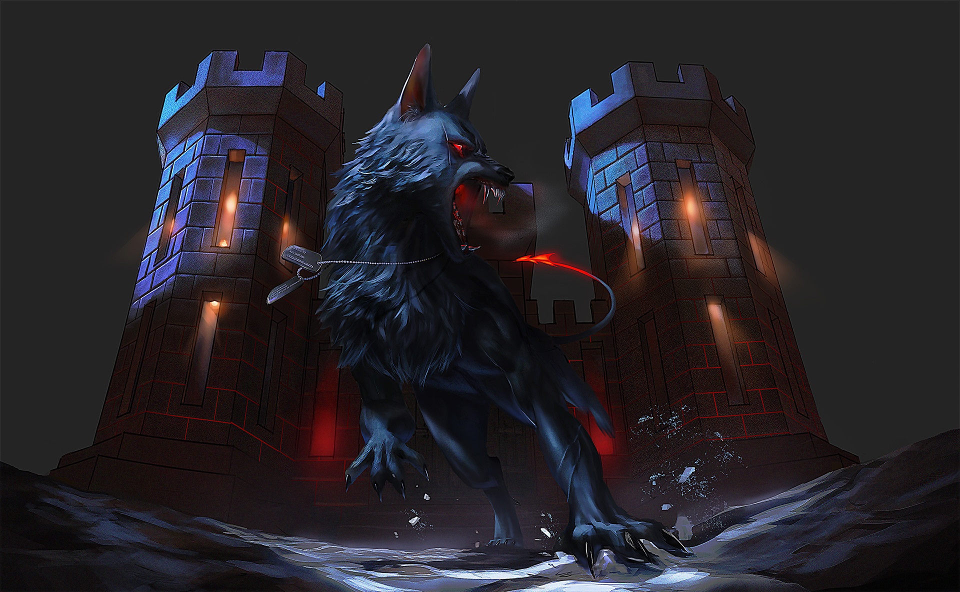 Free download wallpaper Fantasy, Wolf, Fantasy Animals on your PC desktop