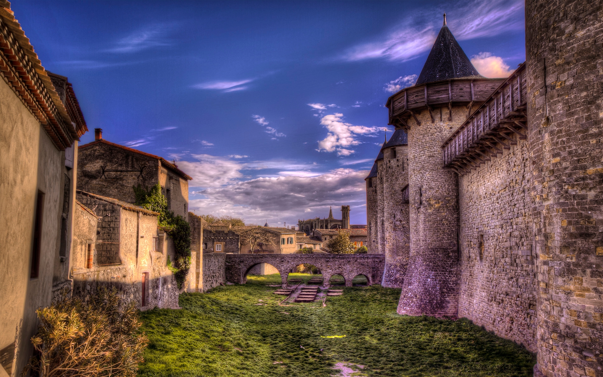 Free download wallpaper Castles, Man Made, Carcassonne on your PC desktop