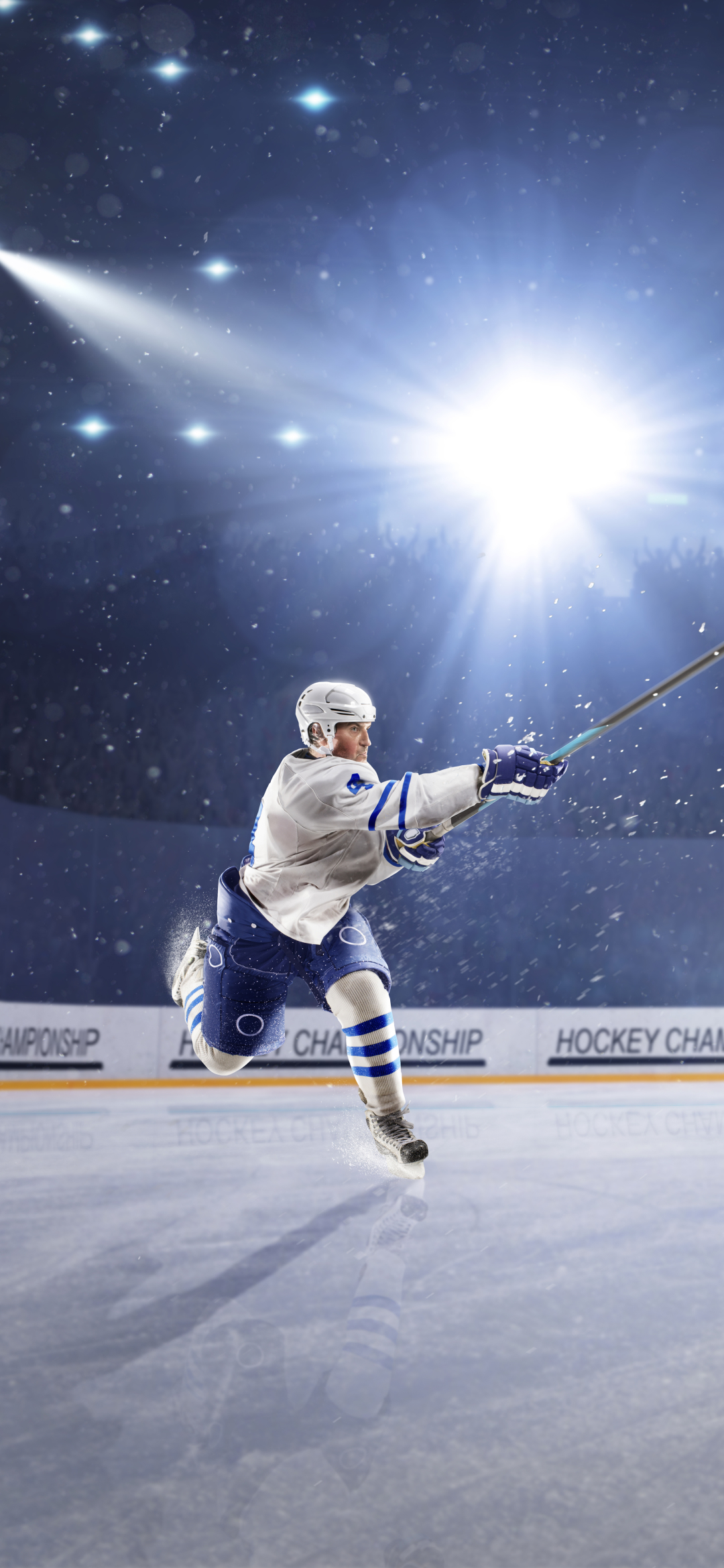 Handy-Wallpaper Sport, Eishockey, Licht kostenlos herunterladen.