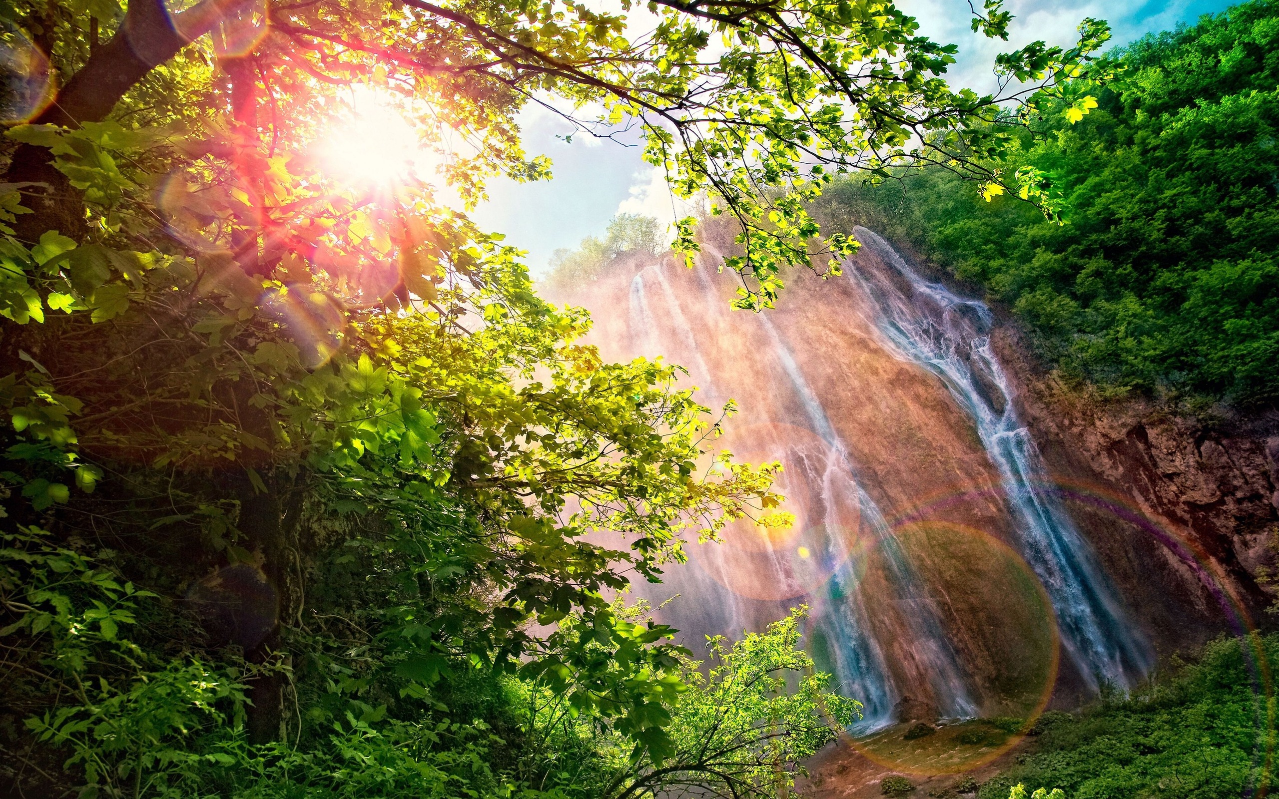 Free download wallpaper Waterfall, Earth on your PC desktop