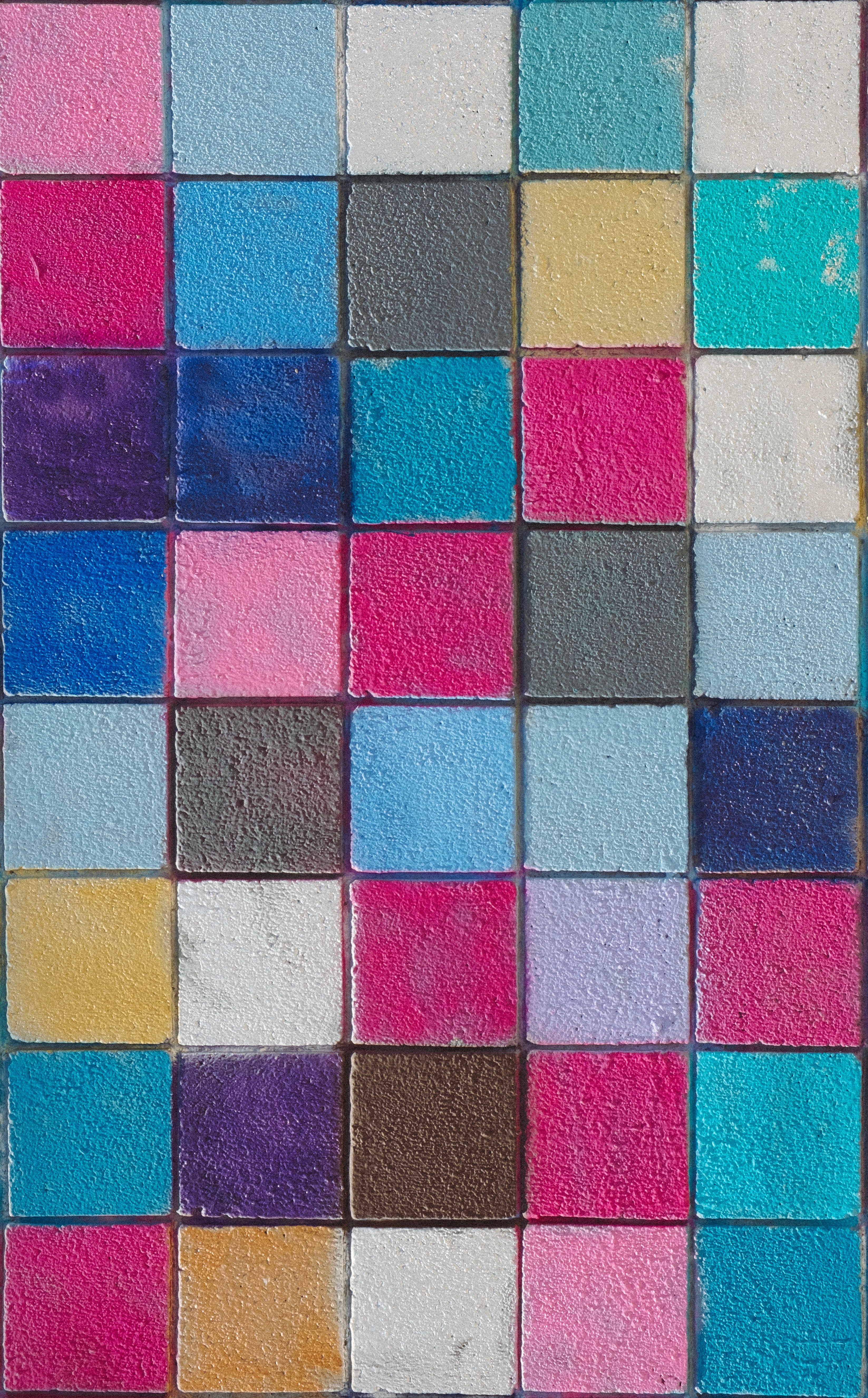 Download mobile wallpaper Motley, Squares, Tile, Texture, Textures, Multicolored for free.