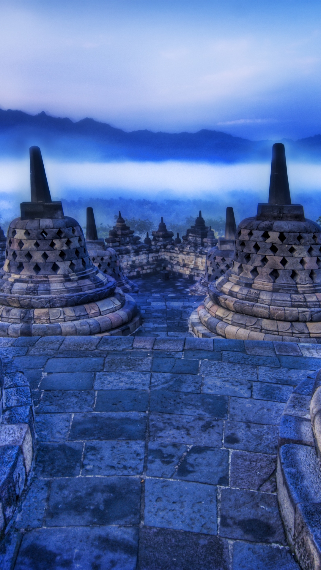 Download mobile wallpaper Temples, Religious, Borobudur for free.