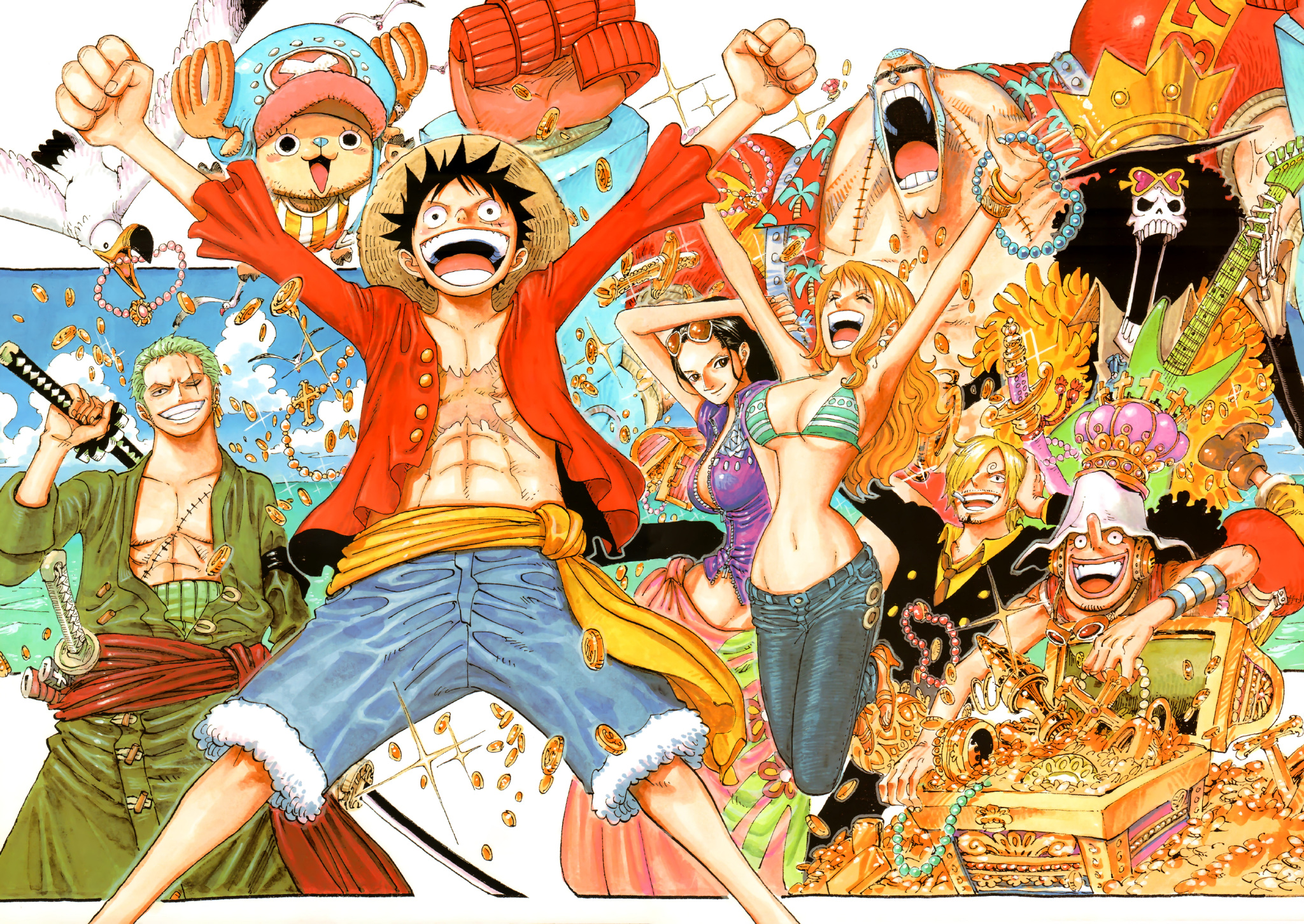 Handy-Wallpaper Animes, One Piece kostenlos herunterladen.