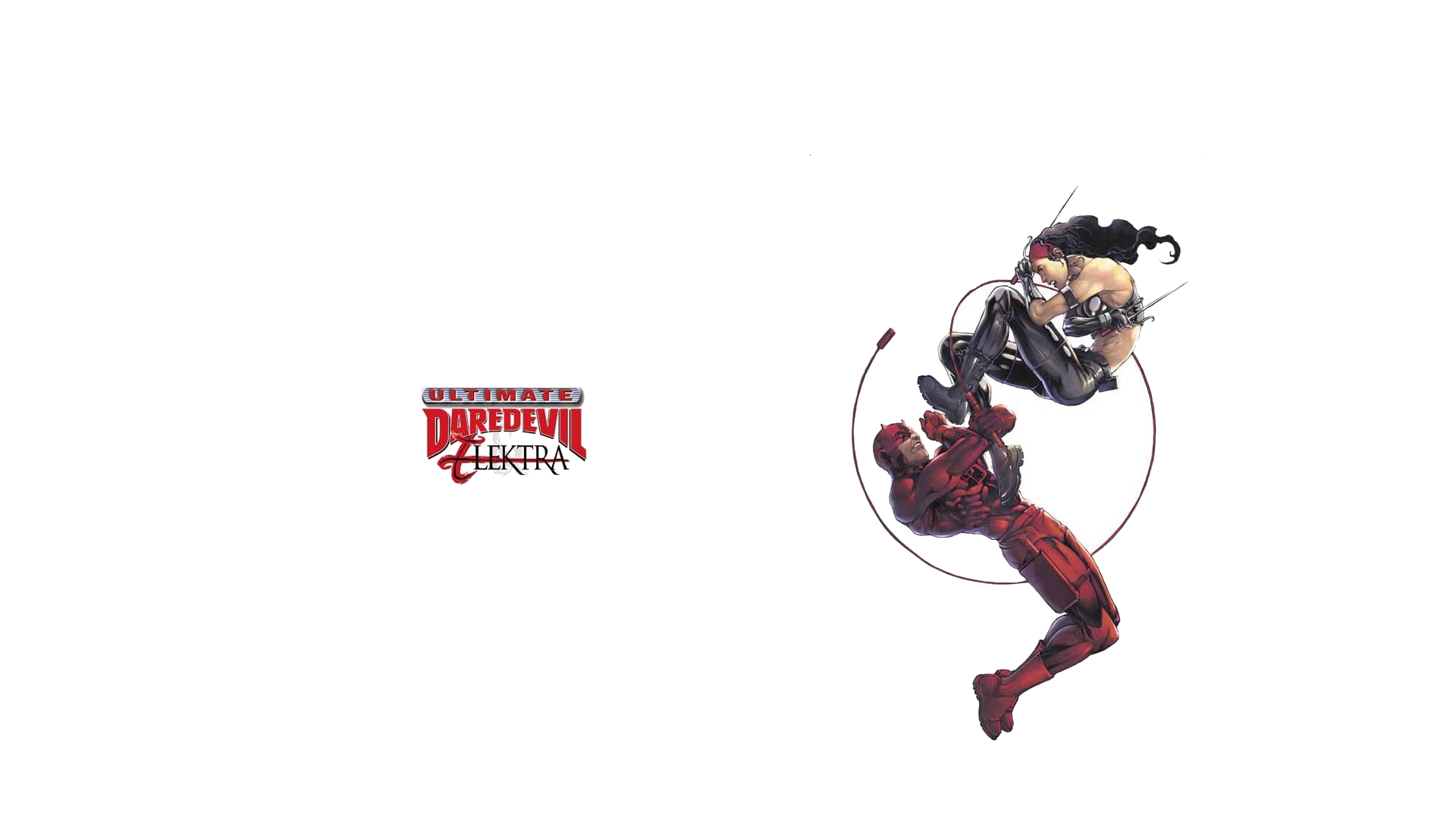 Популярні заставки і фони Ultimate Daredevil & Електра на комп'ютер
