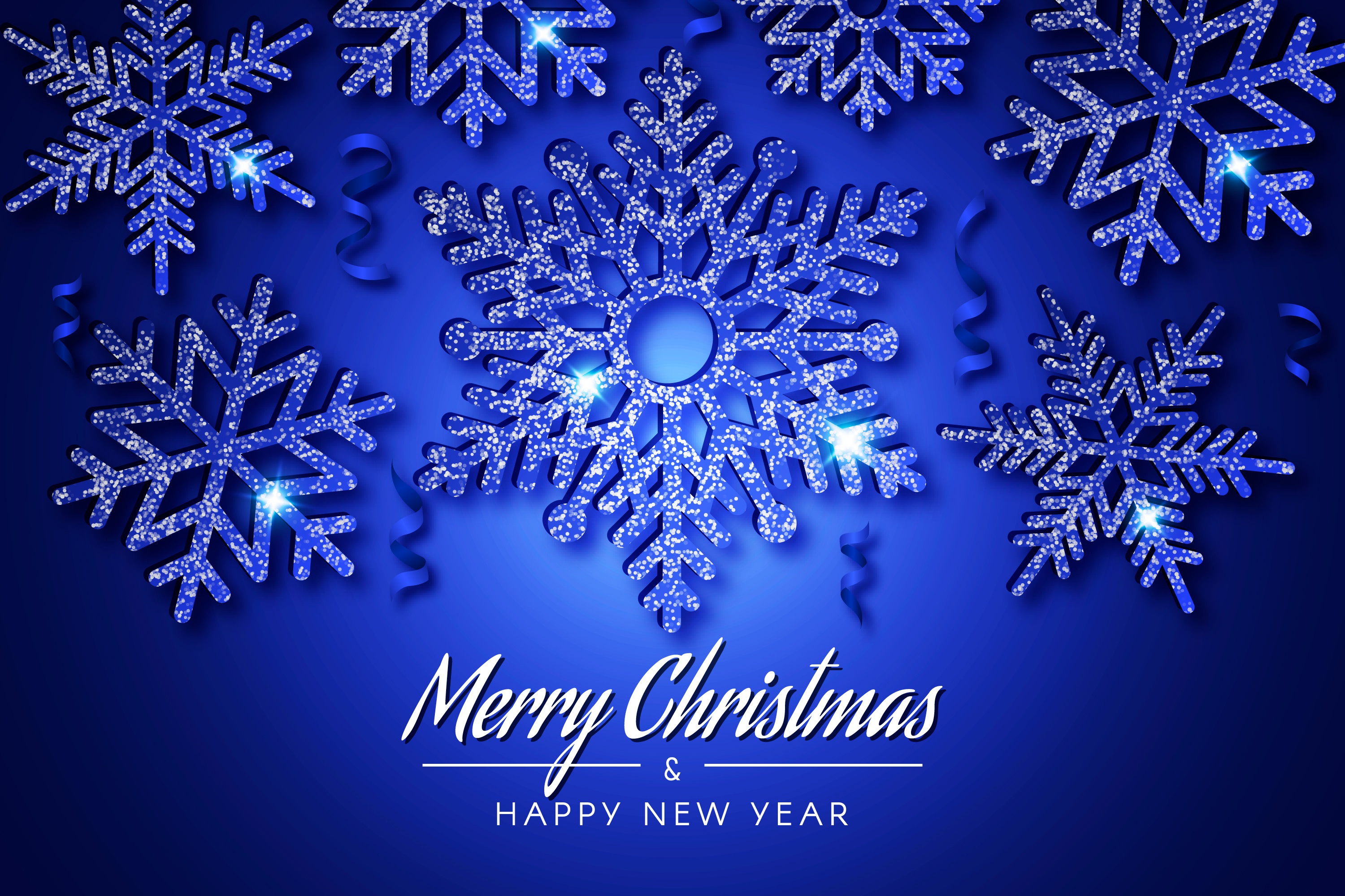 無料モバイル壁紙クリスマス, 青い, スノーフレーク, ホリデー, メリークリスマス, あけましておめでとうをダウンロードします。